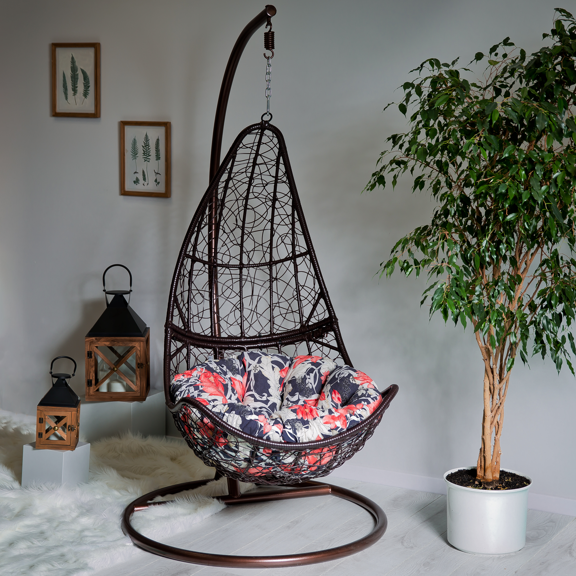 Kulatý sedák na závěsné křeslo 100 cm A090-03LB PATIO