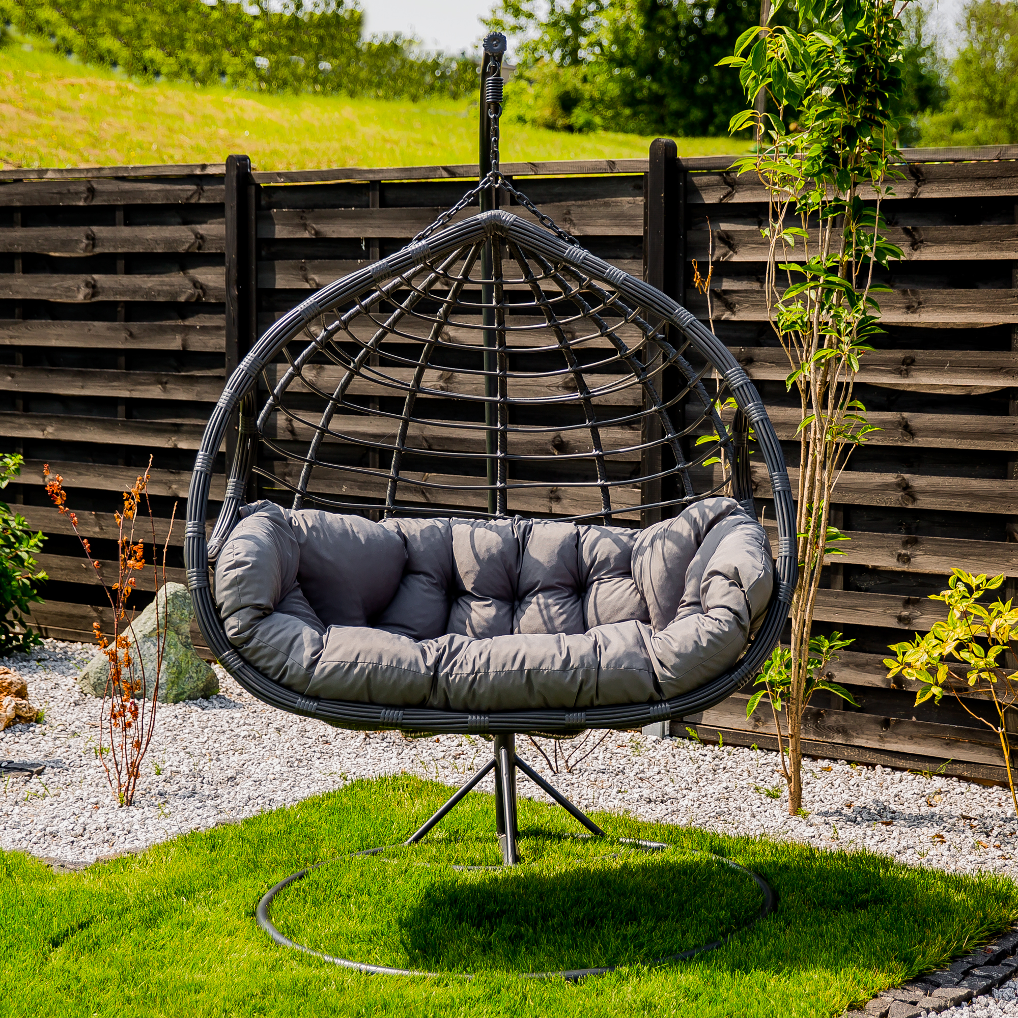 Auflage für einen Zweisitzer-Hängesessel D052-16CW 105 x 175 cm PATIO