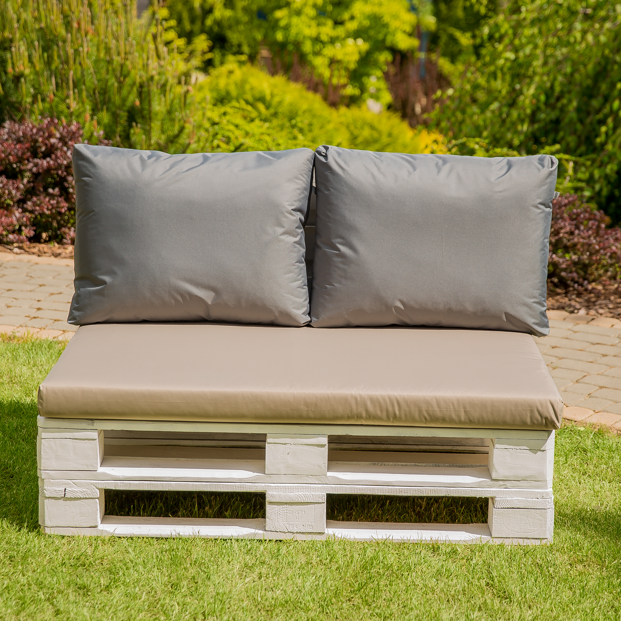 Pernă de șezut cu husa detașabil pentru canapea cu paleți Larisa Basic D031-15CW PATIO