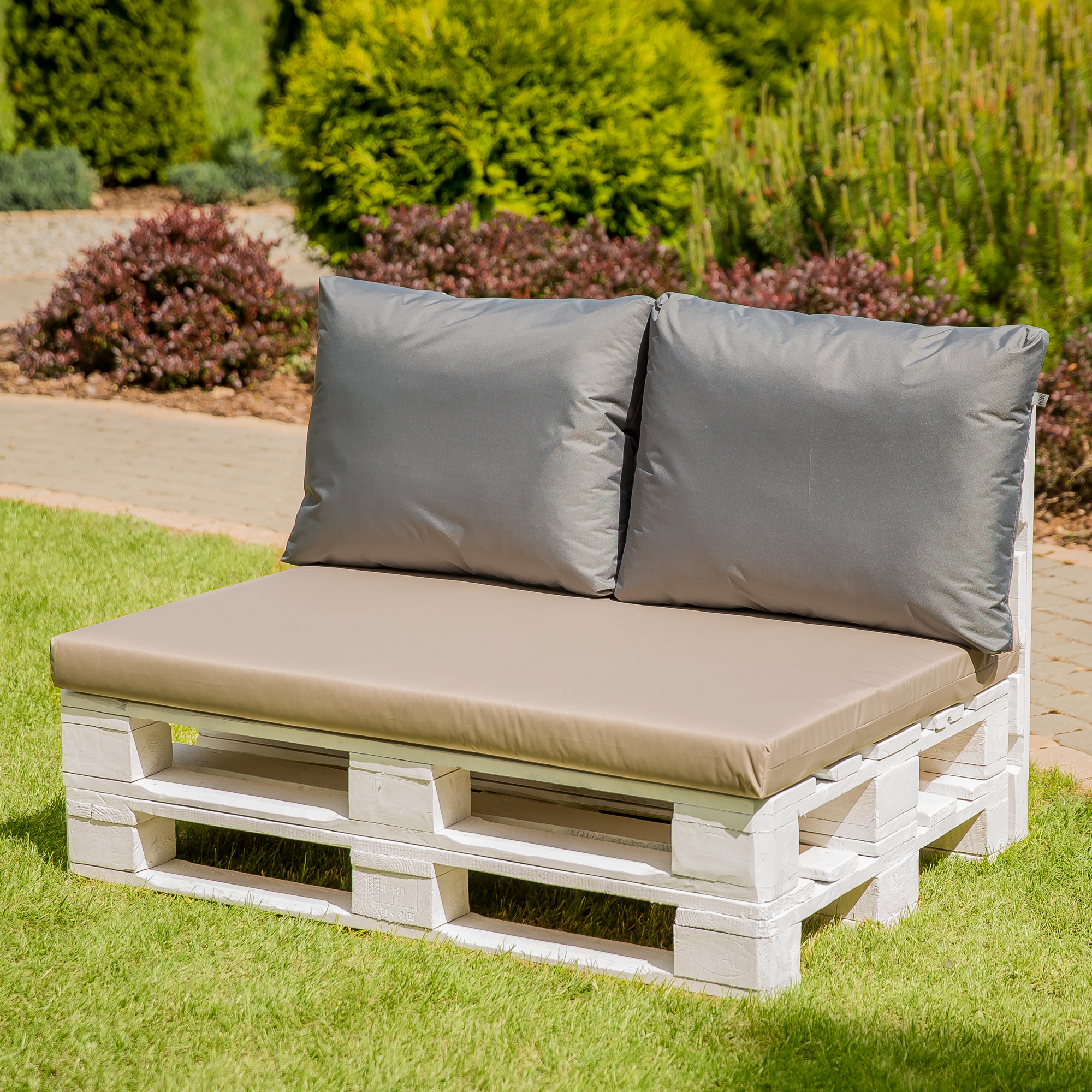 Pernă de șezut cu husa detașabil pentru canapea cu paleți Larisa Basic D031-15CW PATIO