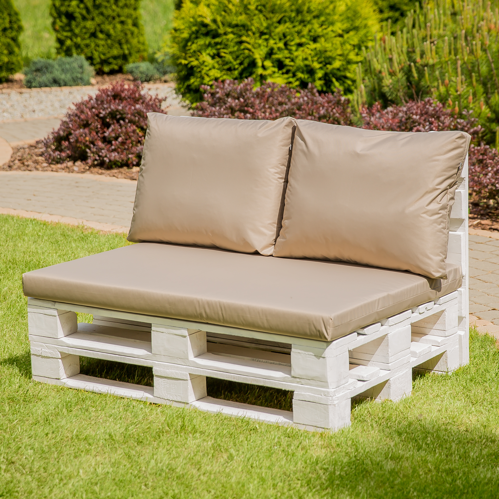 Pernă de șezut cu husa detașabil pentru canapea cu paleți Larisa Basic D031-15CW PATIO