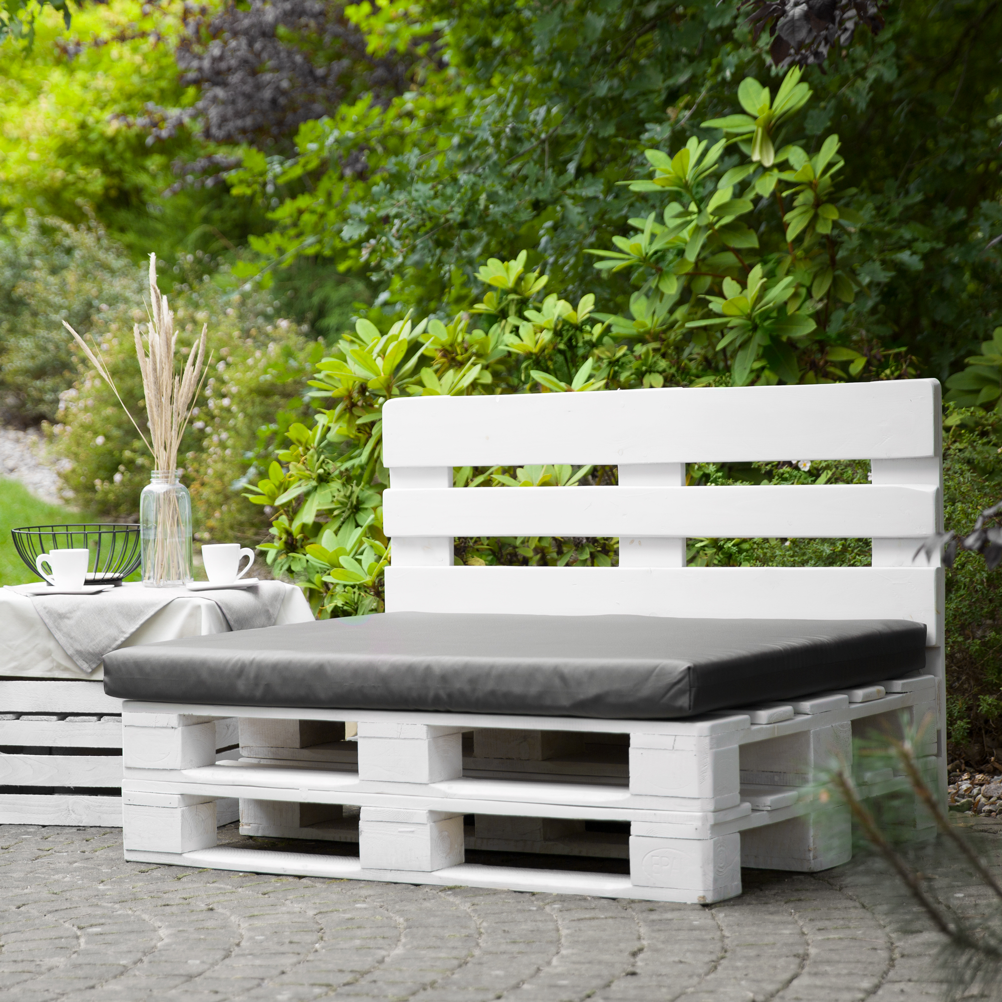 Pernă de șezut cu husa detașabil pentru canapea cu paleți Larisa Basic D031-26CW PATIO