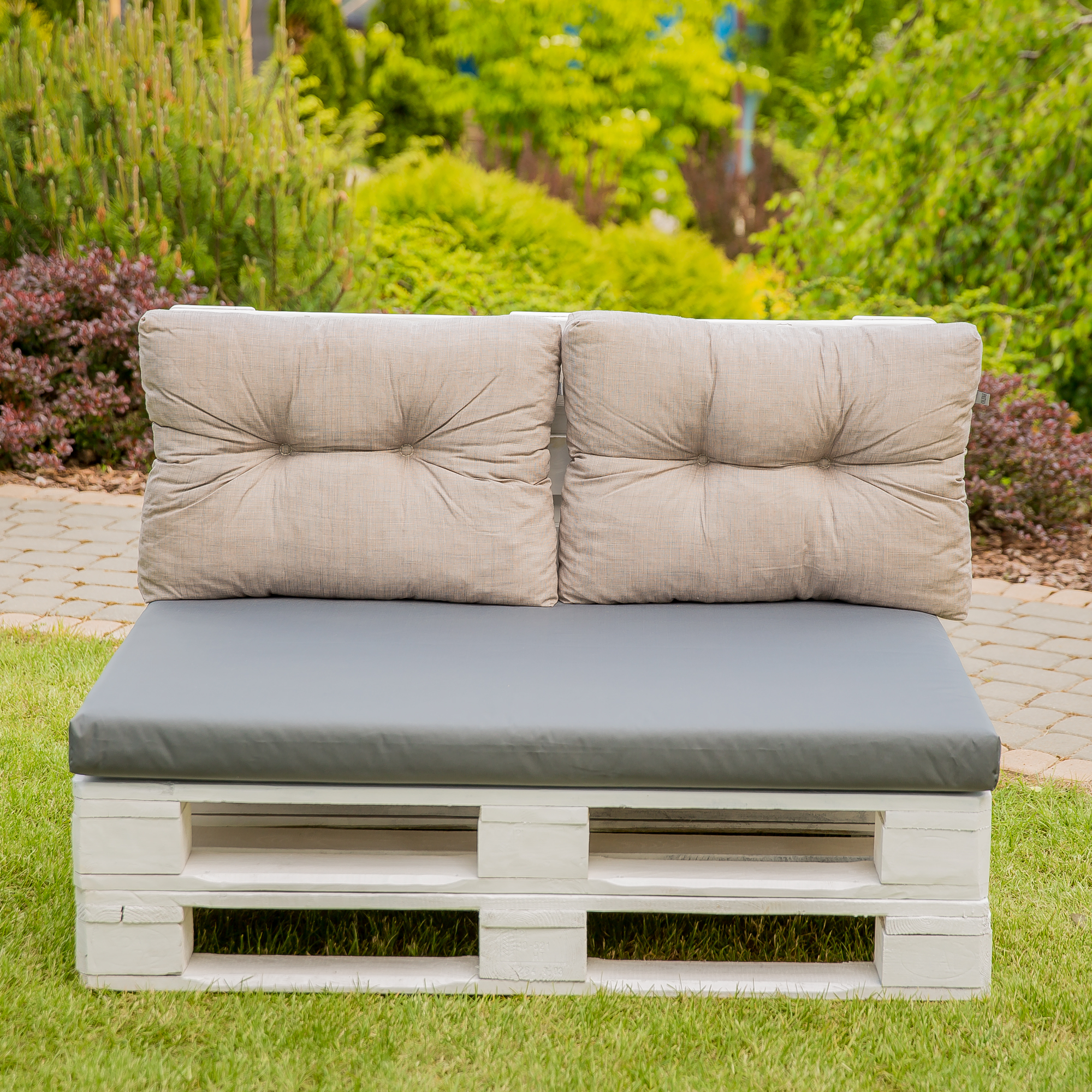 Pernă de șezut cu husa detașabil pentru canapea cu paleți Larisa Basic D031-26CW PATIO