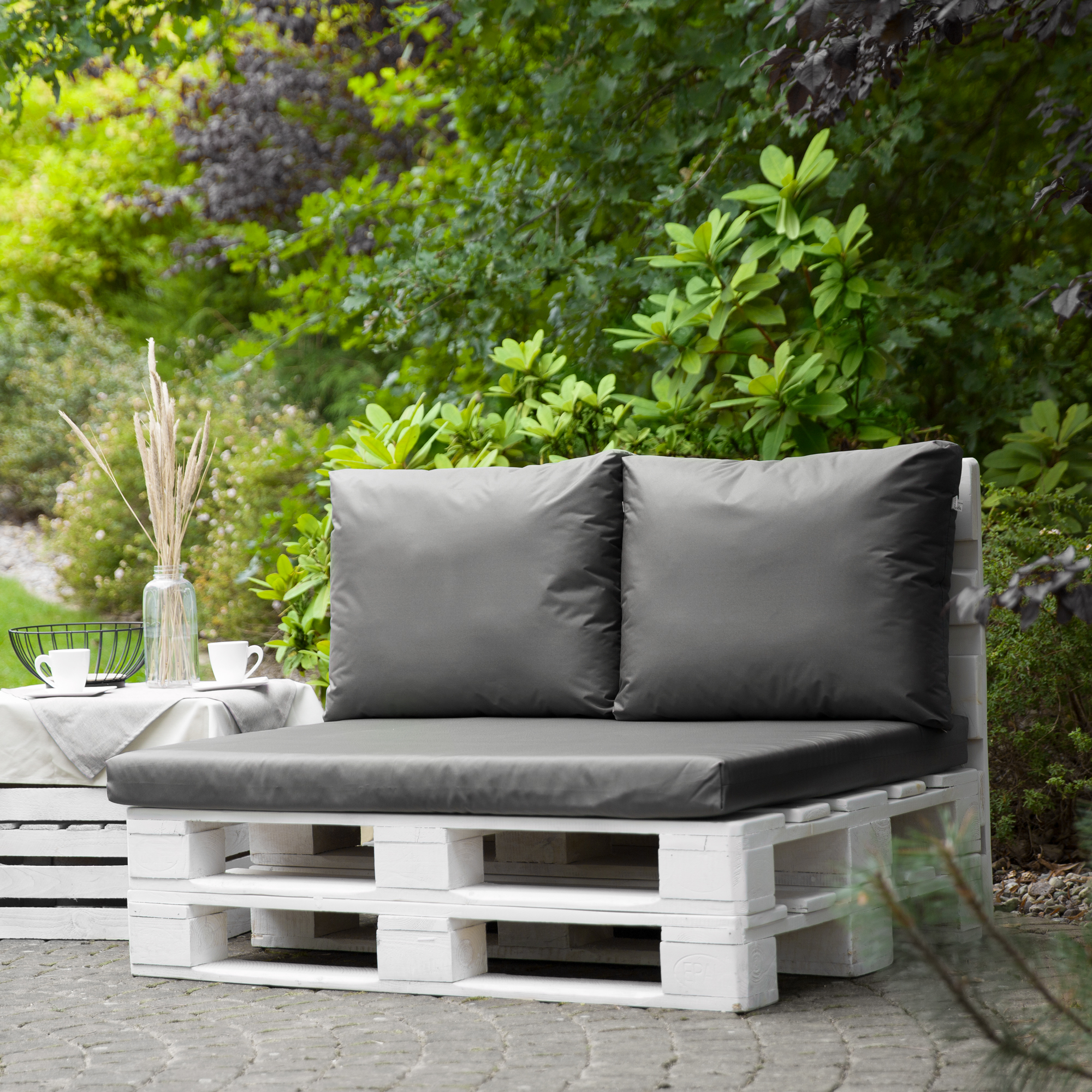 Pernă de șezut cu husa detașabil pentru canapea cu paleți Larisa Basic D031-26CW PATIO