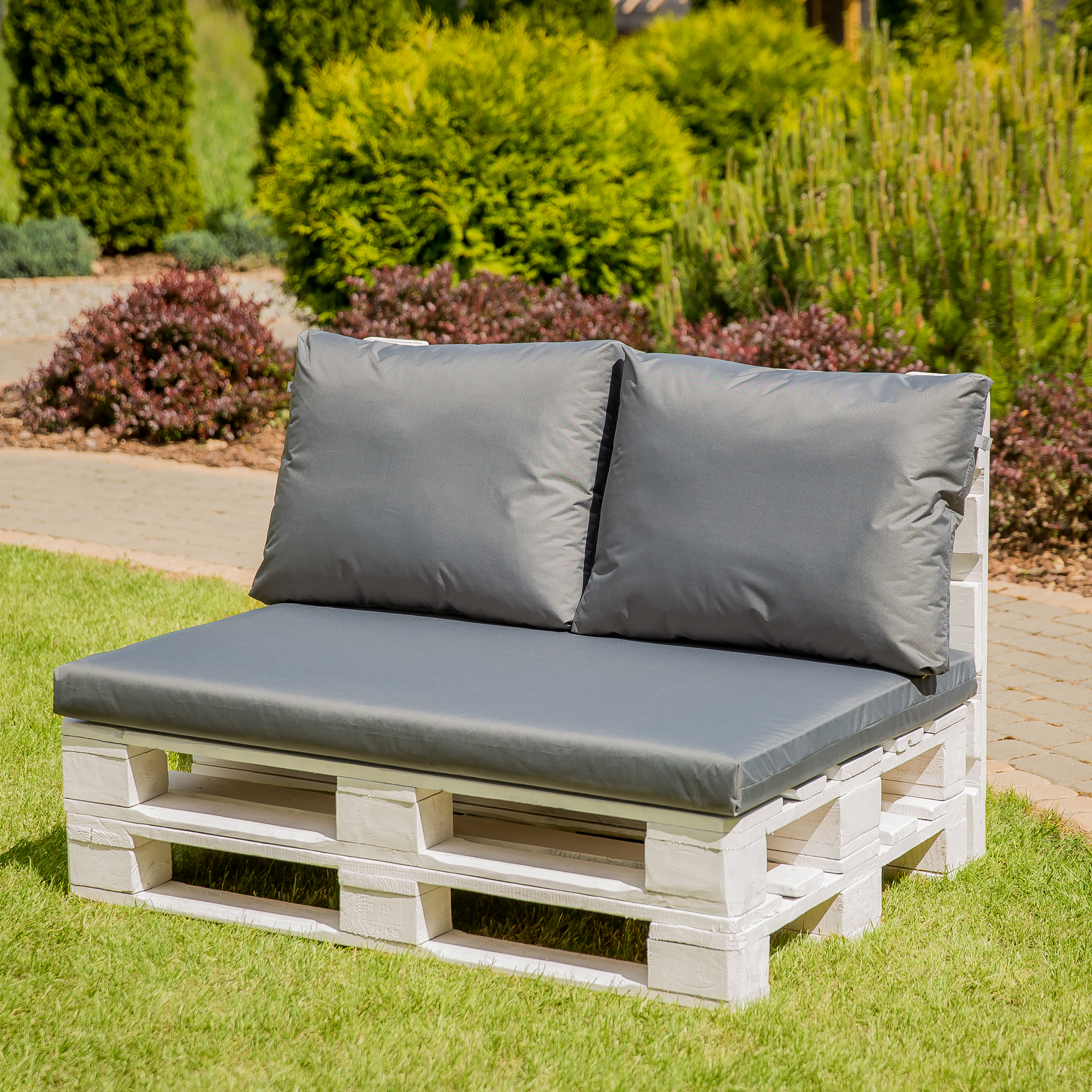 Pernă de șezut cu husa detașabil pentru canapea cu paleți Larisa Basic D031-26CW PATIO