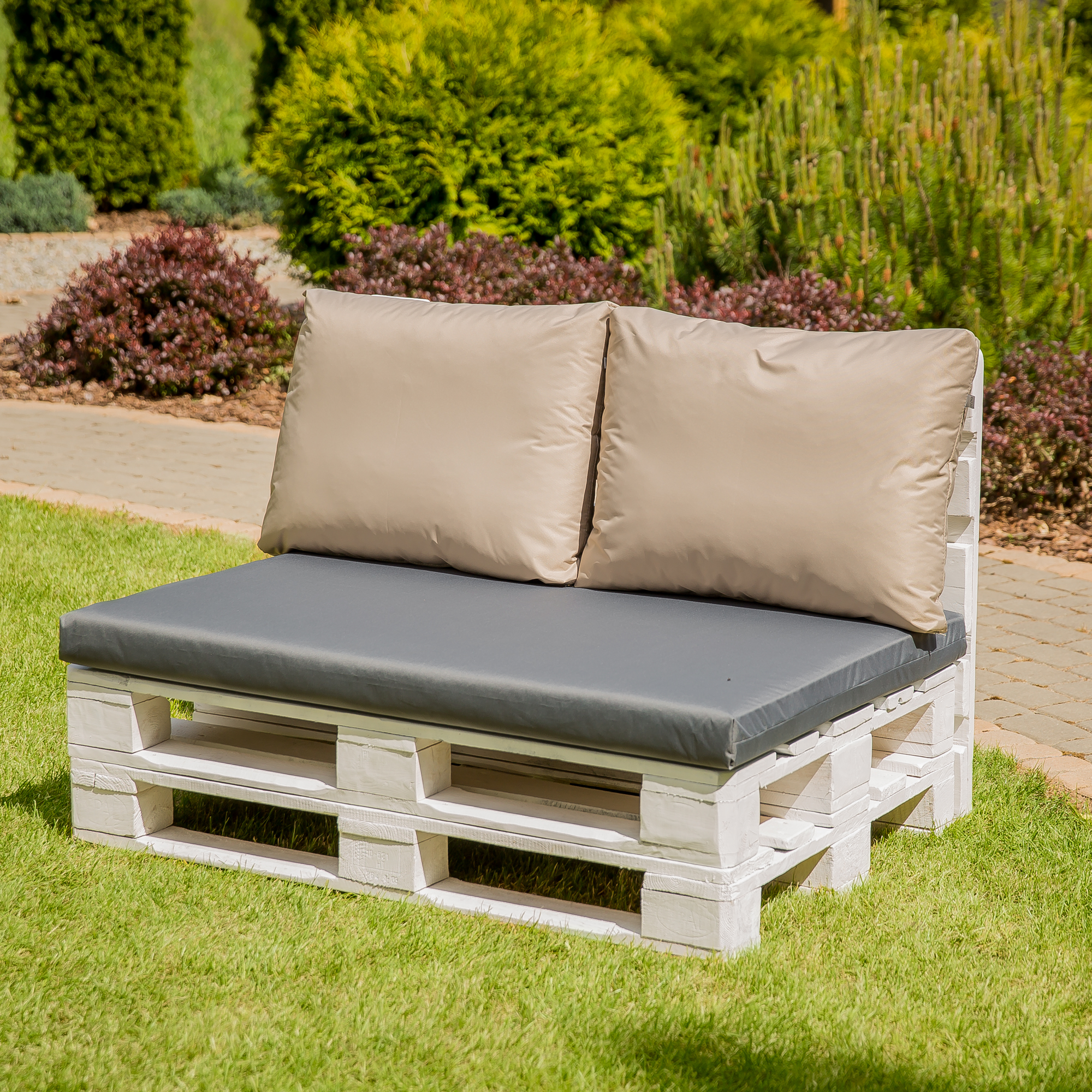 Pernă pentru spătar de canapea din paleți cu husa detașabila Larisa Basic D031-15CW PATIO