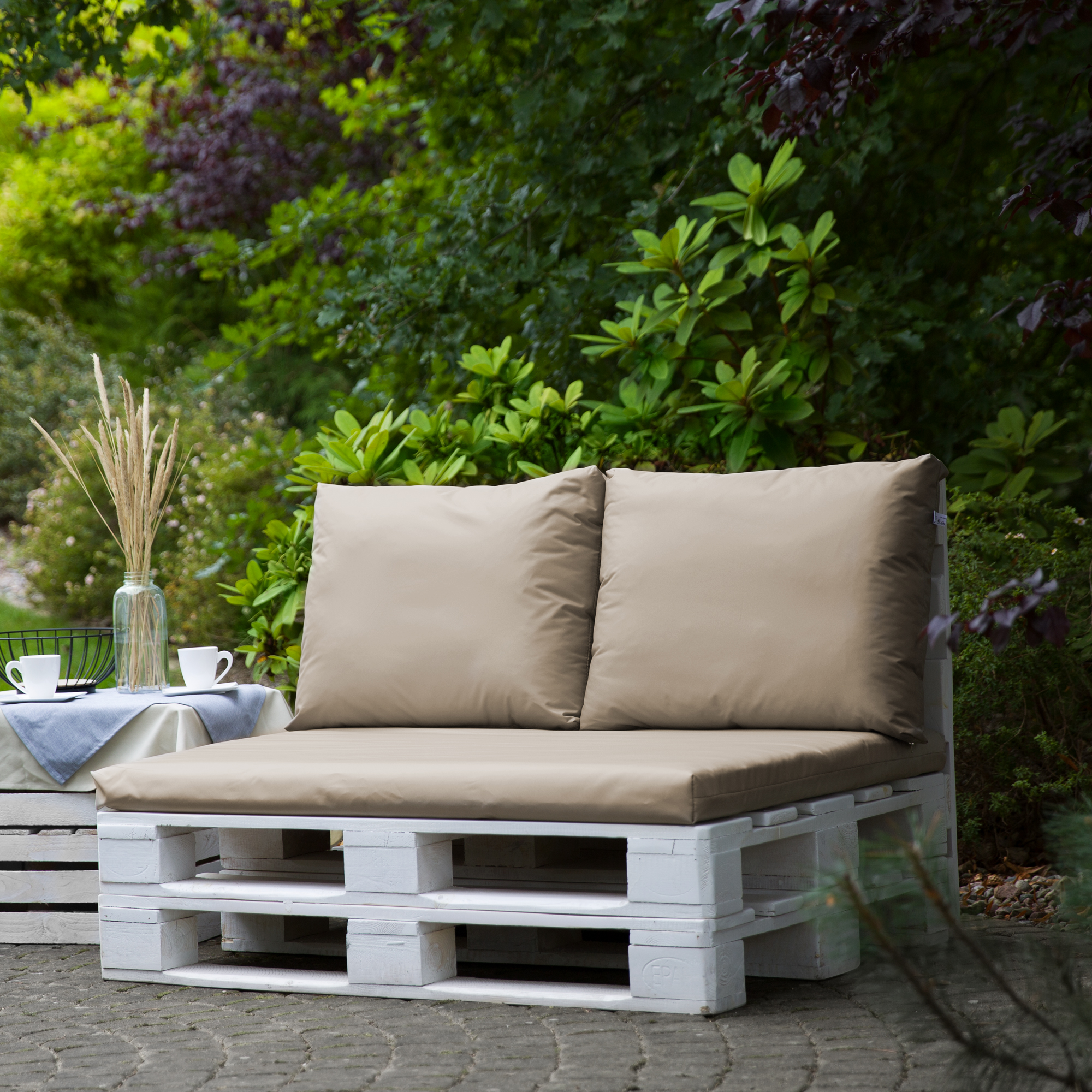 Pernă de șezut cu husa detașabil pentru canapea cu paleți Larisa Basic D031-15CW PATIO