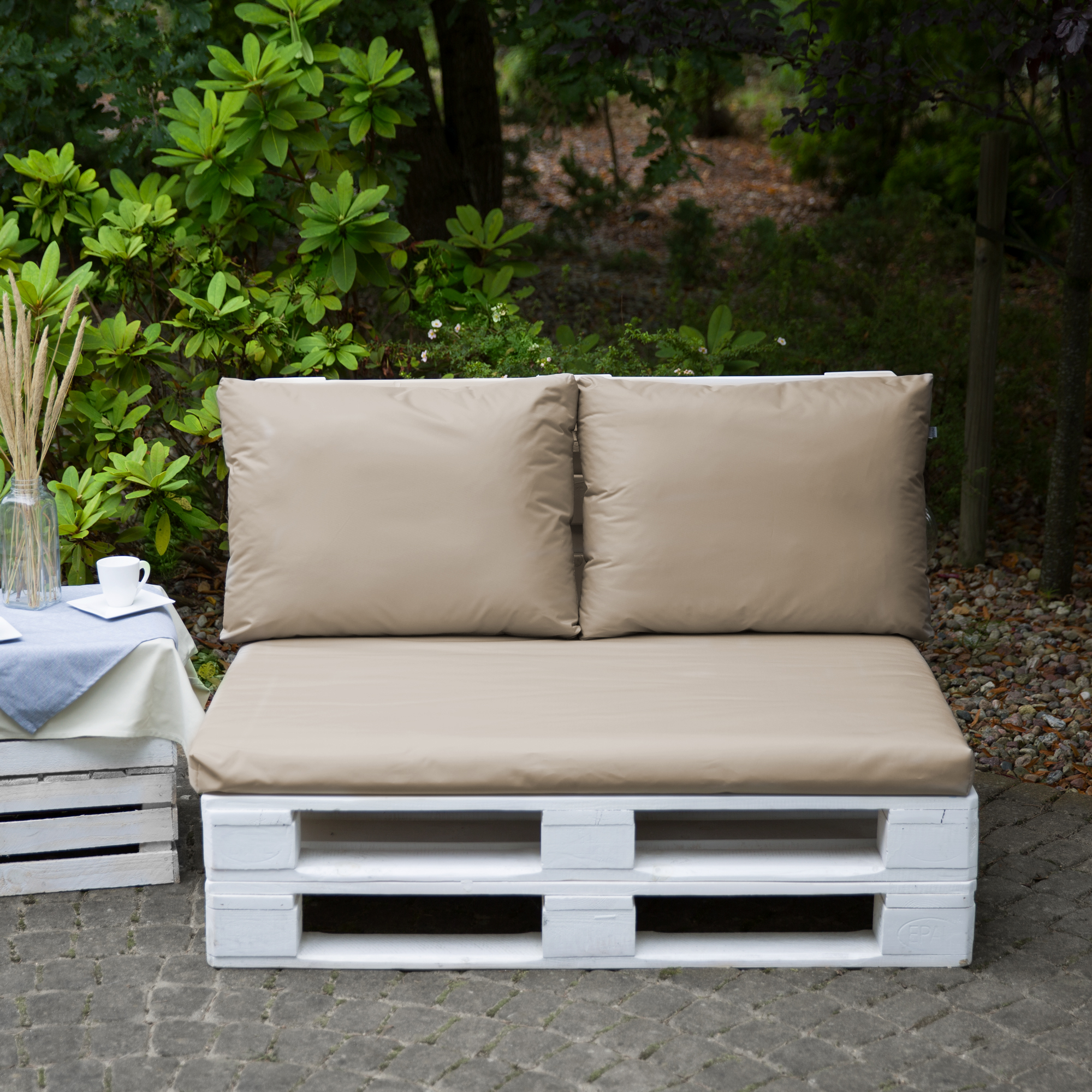 Pernă de șezut cu husa detașabil pentru canapea cu paleți Larisa Basic D031-15CW PATIO