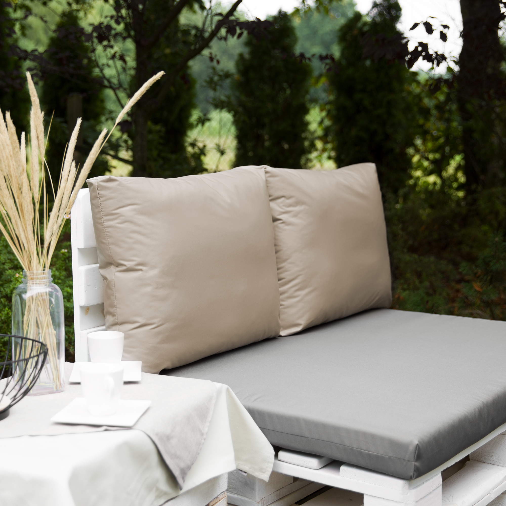 Pernă de șezut cu husa detașabil pentru canapea cu paleți Larisa Basic D031-26CW PATIO