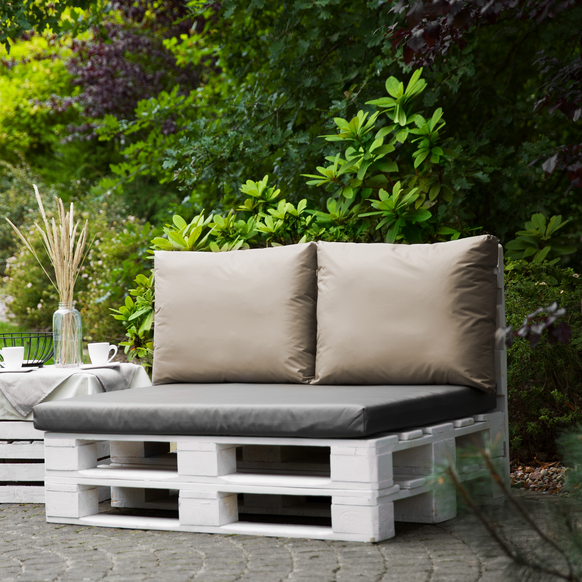 Pernă de șezut cu husa detașabil pentru canapea cu paleți Larisa Basic D031-26CW PATIO
