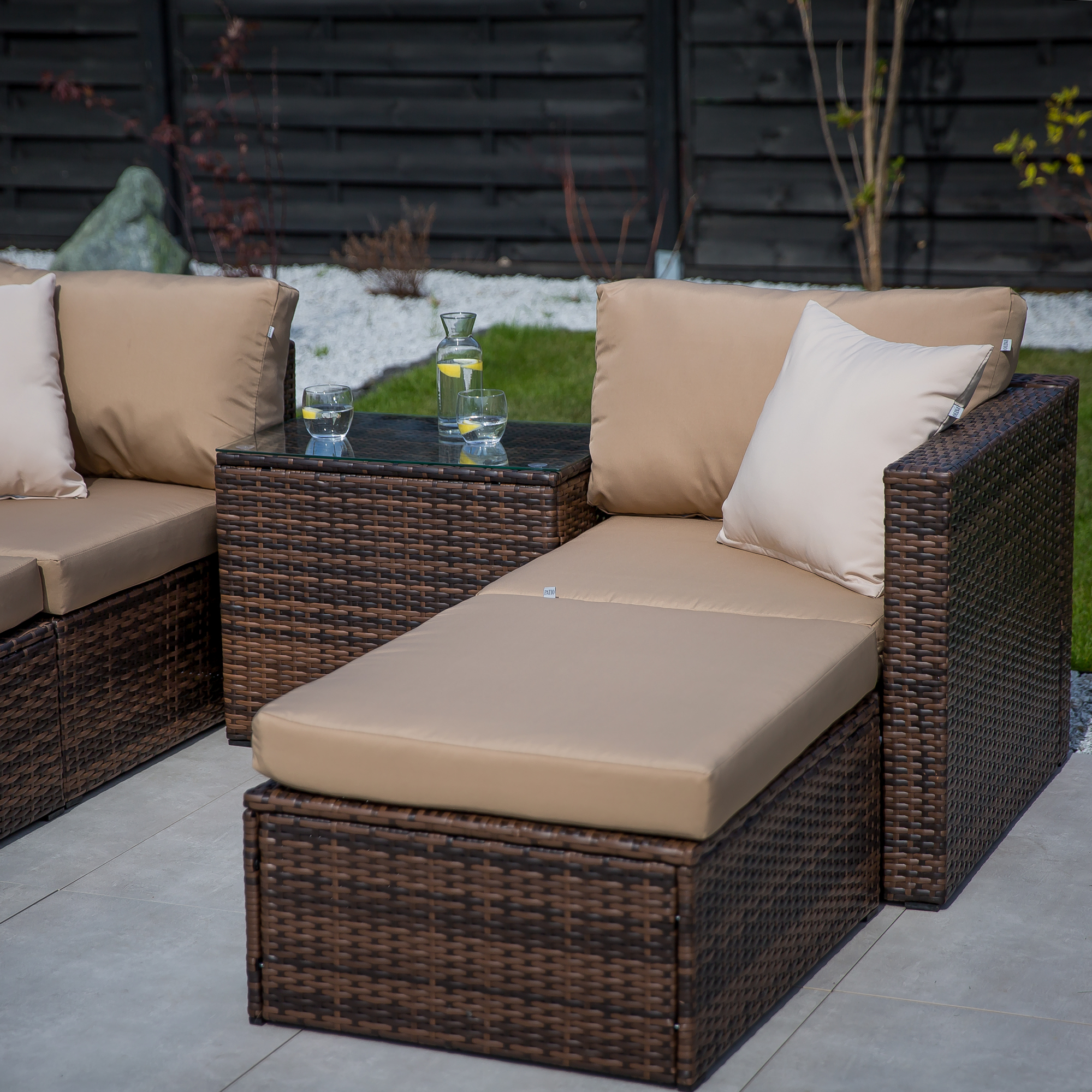Set di mobili da giardino componibili Gaia wenge PATIO