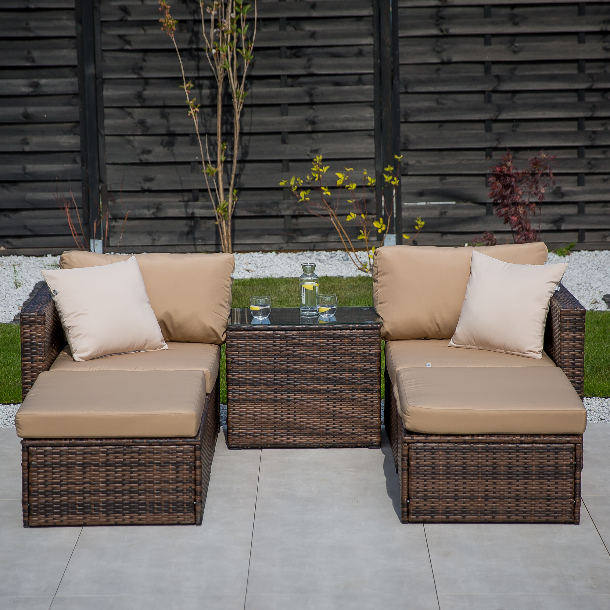 Set di mobili da giardino componibili Gaia wenge PATIO