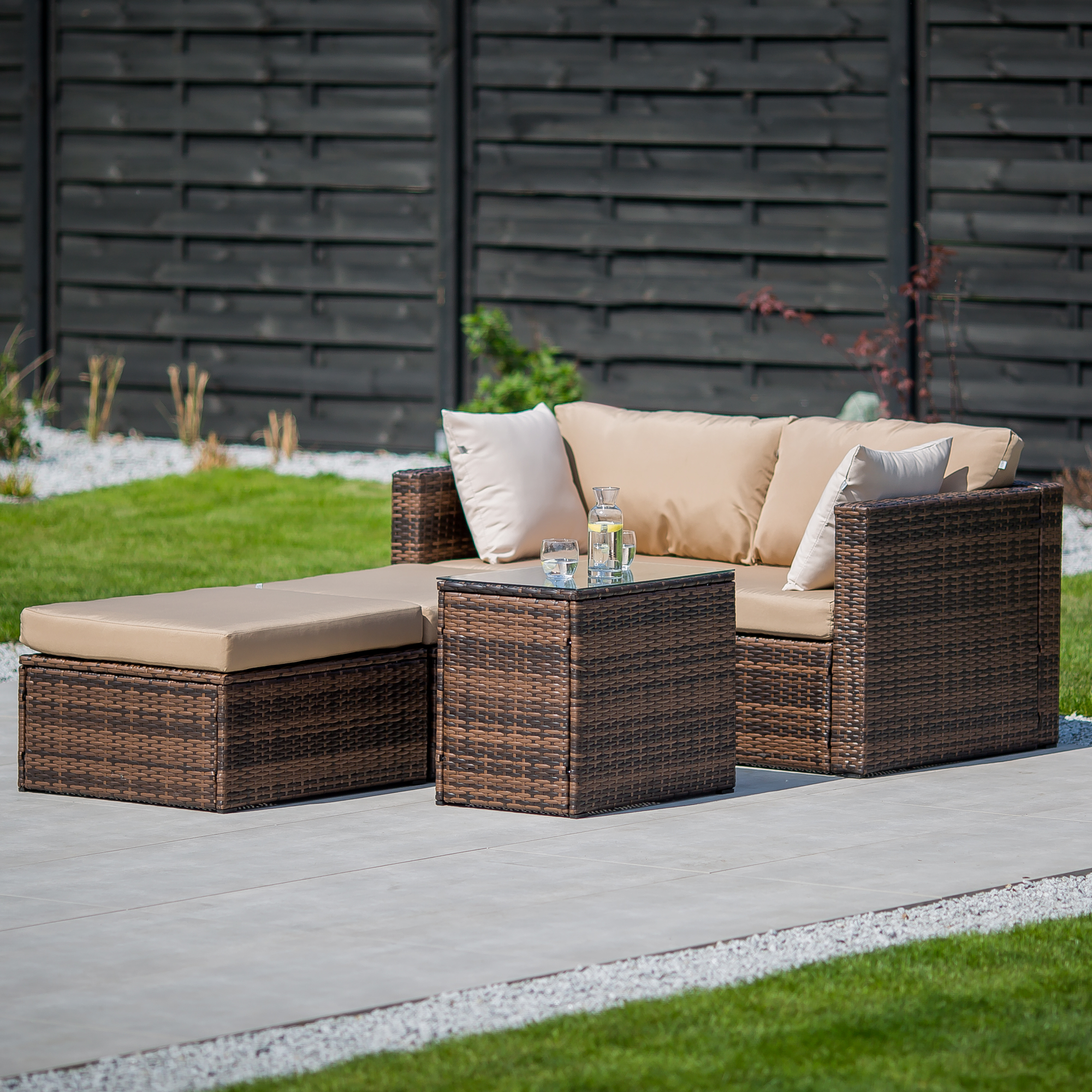 Set di mobili da giardino componibili Gaia wenge PATIO