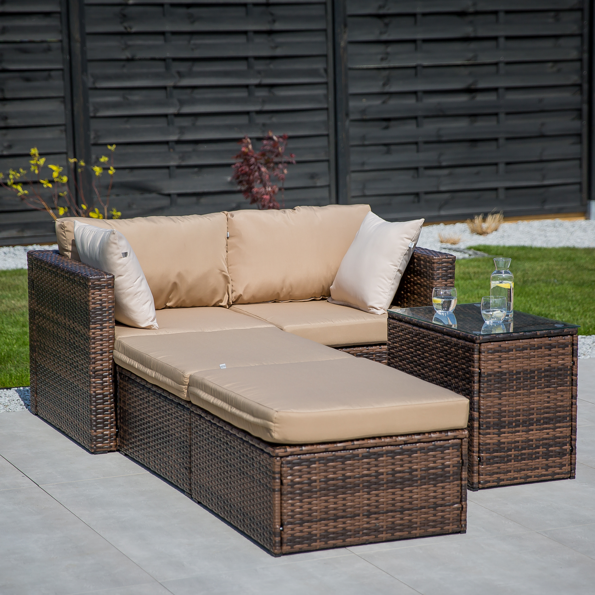 Set di mobili da giardino componibili Gaia wenge PATIO