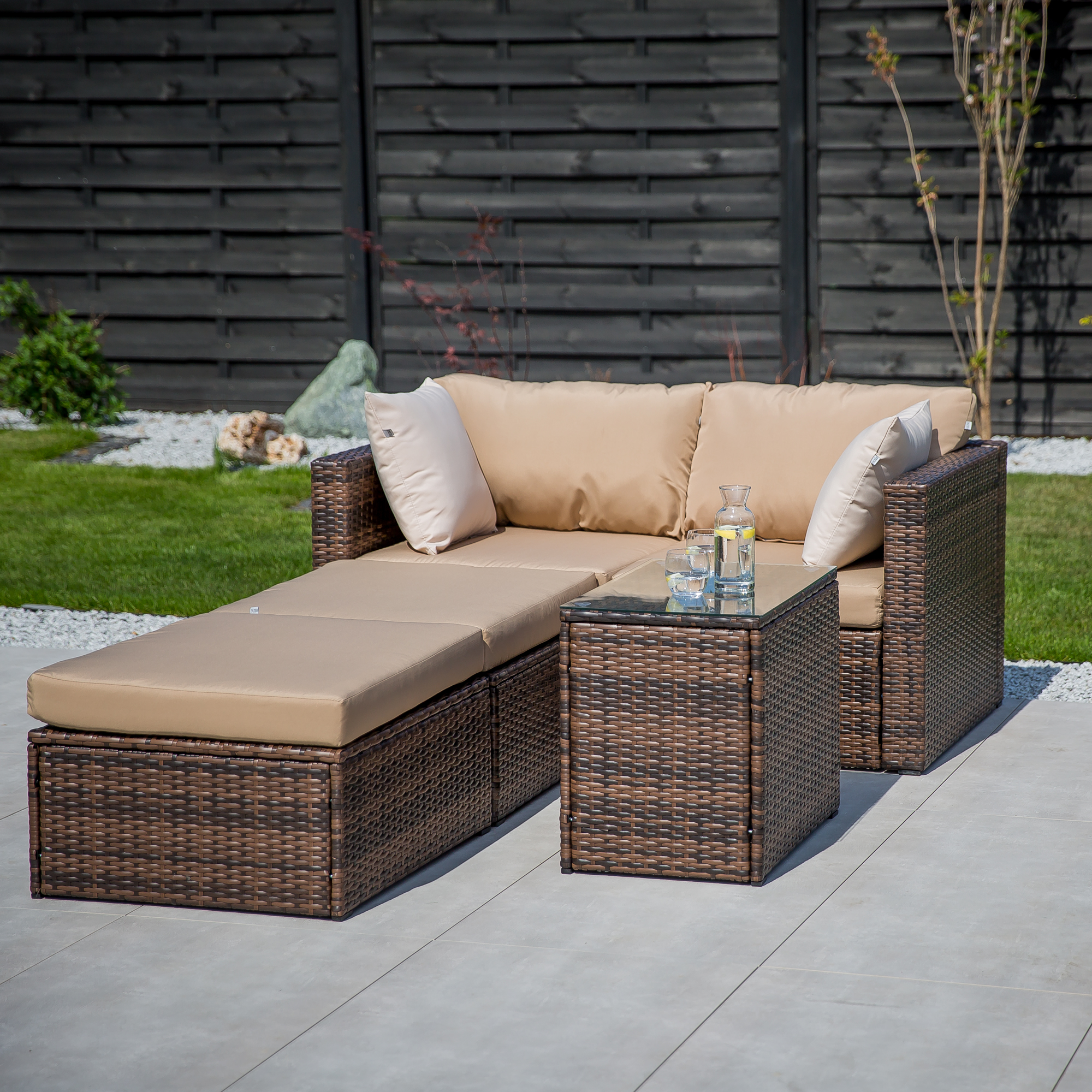 Set di mobili da giardino componibili Gaia wenge PATIO