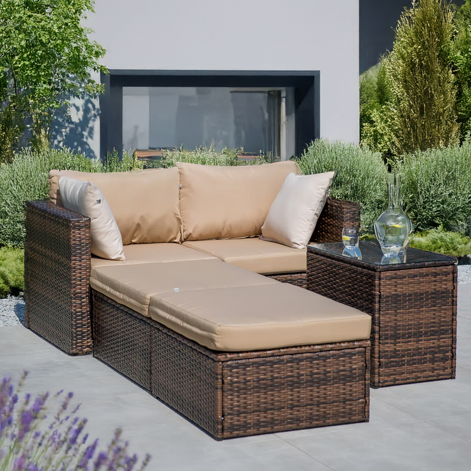 Set di mobili da giardino componibili Gaia wenge PATIO