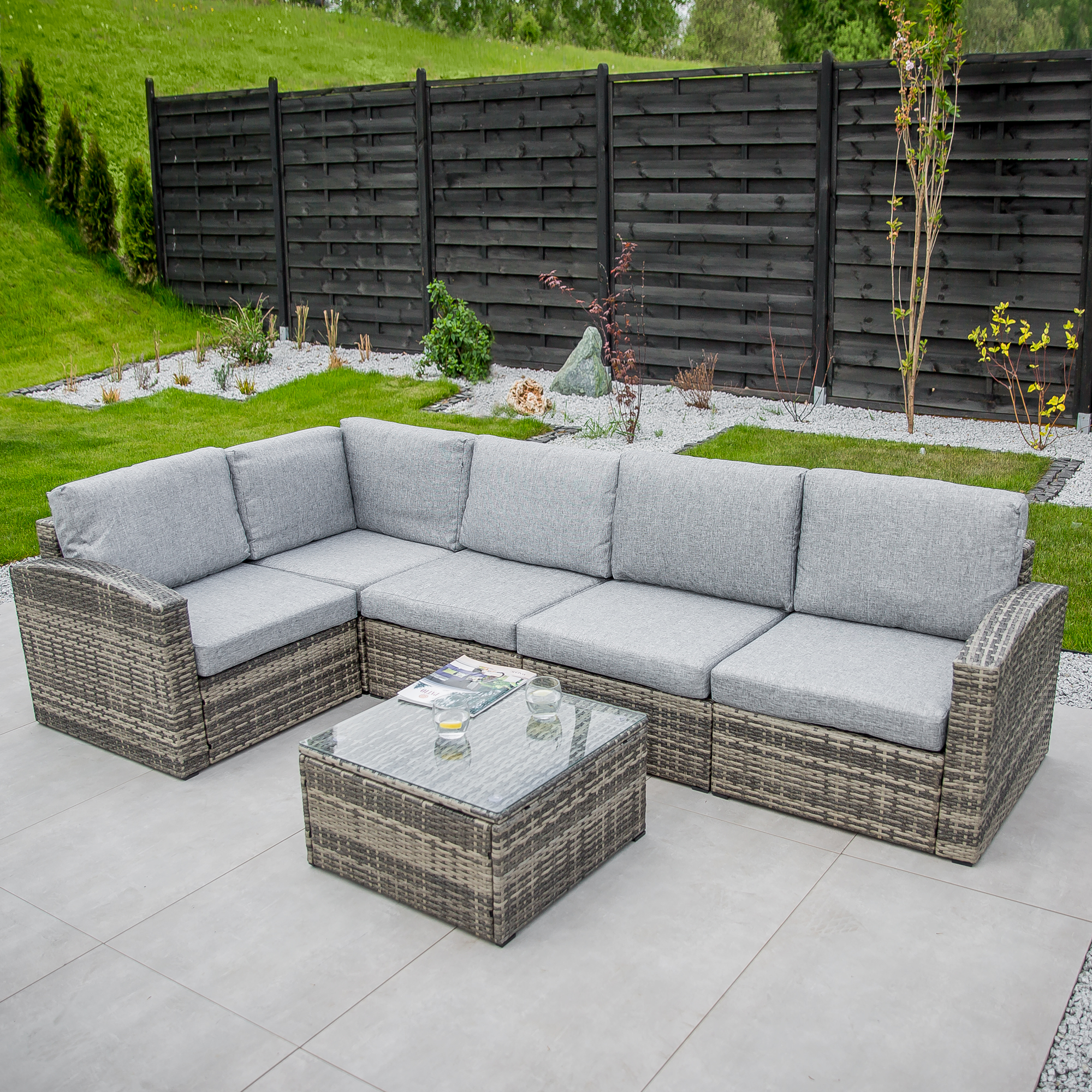 Set di mobili da giardino Margot grey PATIO