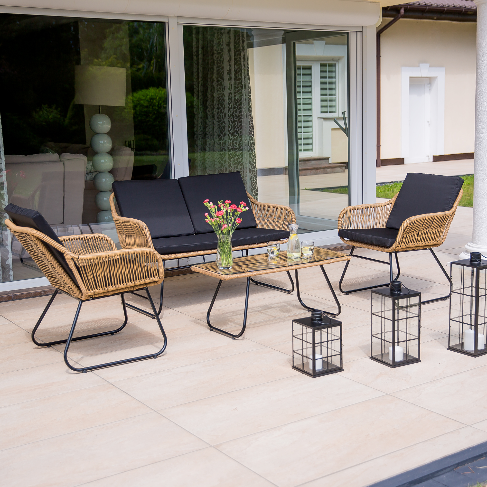 Felinar decorativ Shoji 20 x 20 x 32,5 cm MY HOME