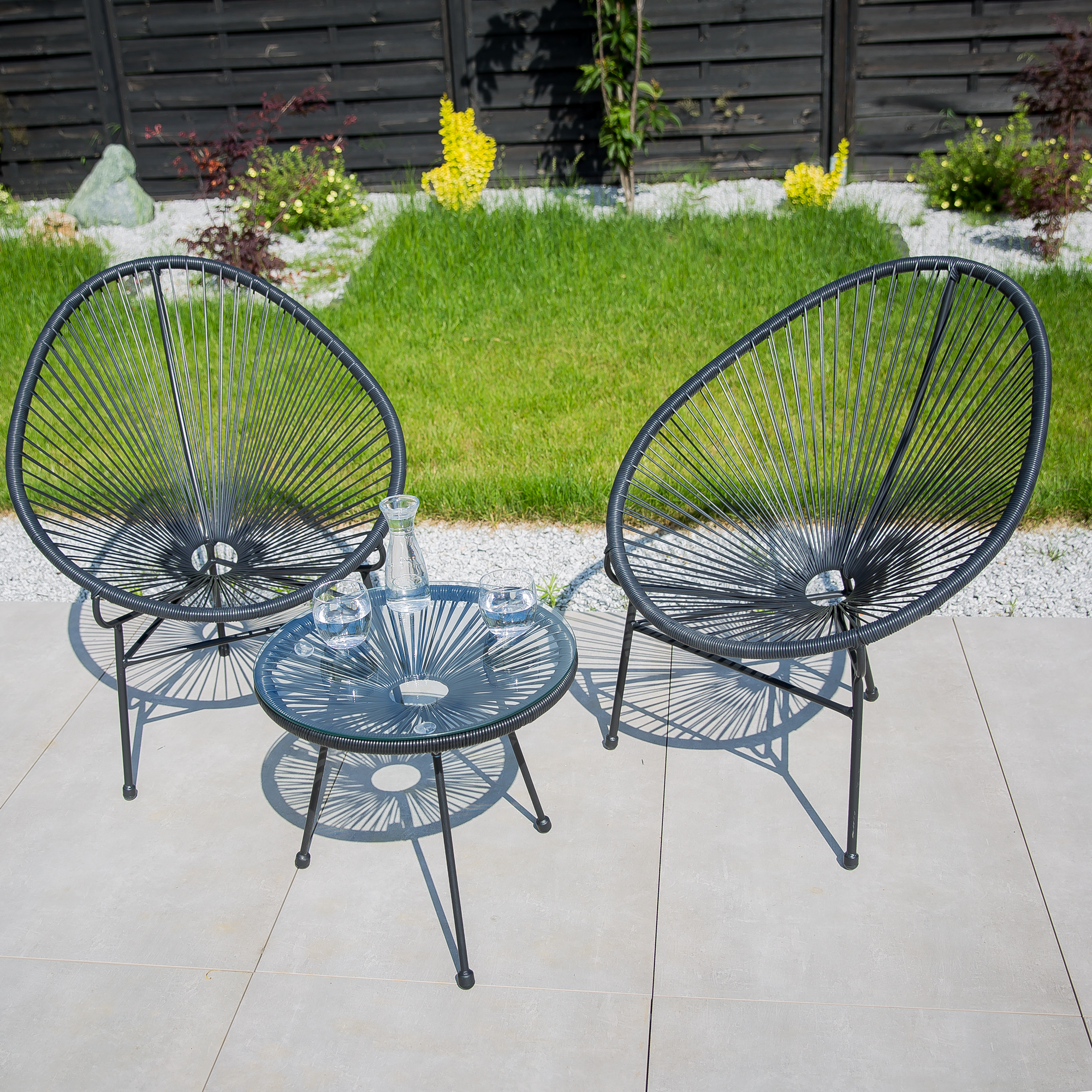 Trädgårdsfåtölj Arthur grafit PATIO