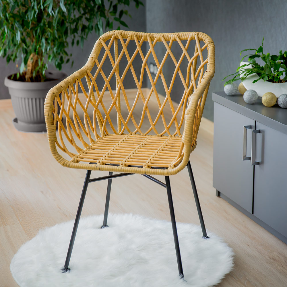 Zahradní křeslo z technorattanu Desire Beige PATIO