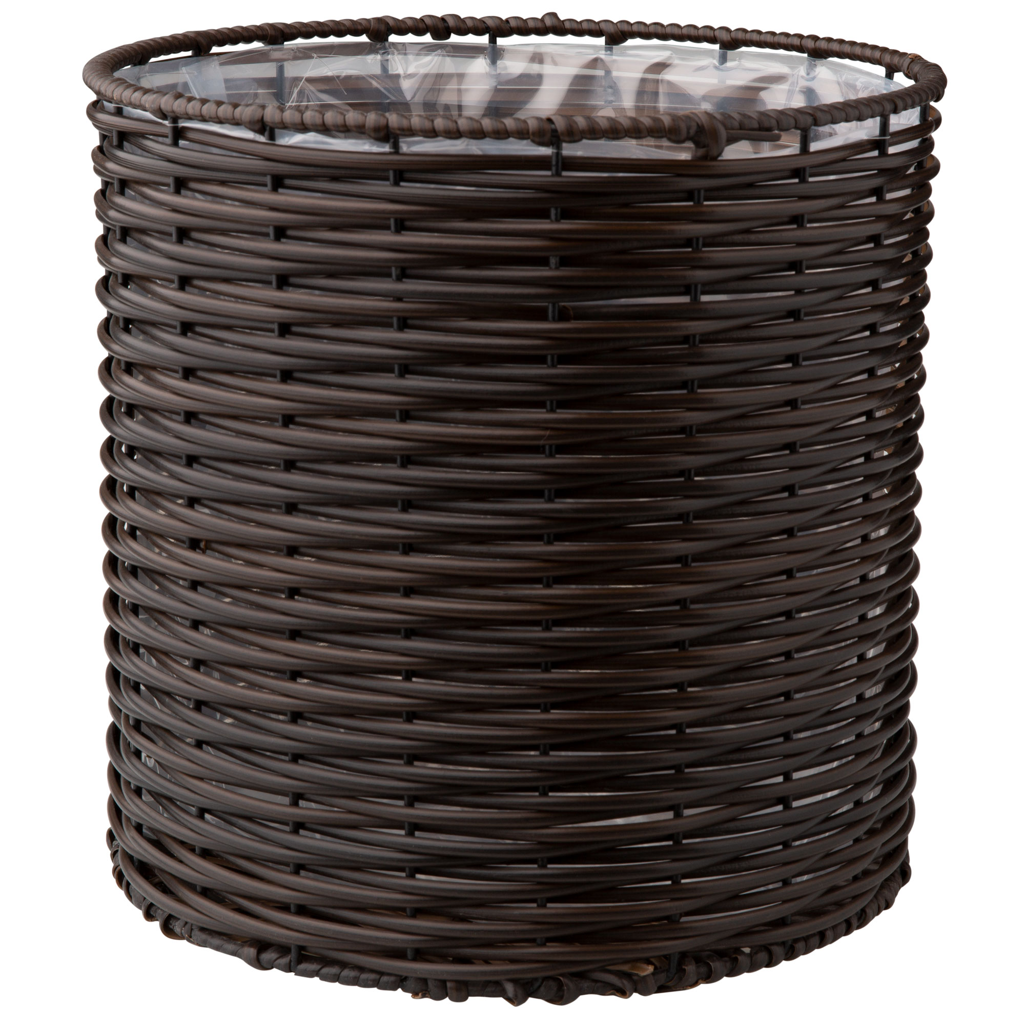 Zahradní květináč z technorattanu Gilberte Wenge 32 cm PATIO