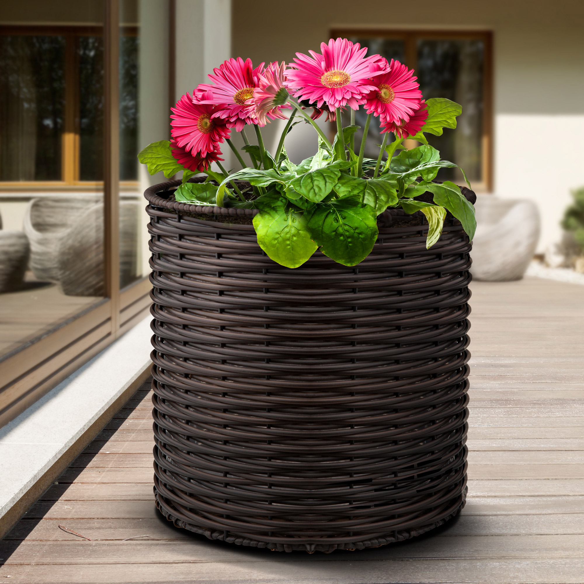 Pflanzkübel Gilberte wenge 24 cm PATIO