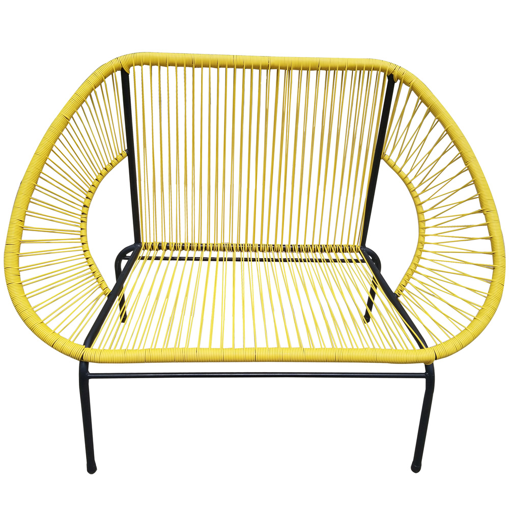 Ławka żyłkowa Arthur żółta 130 cm PATIO