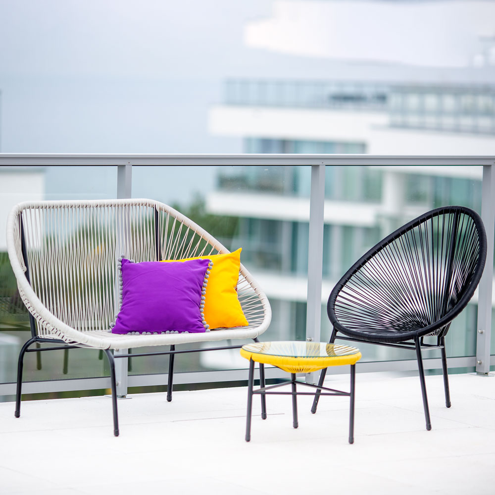 Trädgårdsbord Arthur gul 50 cm PATIO