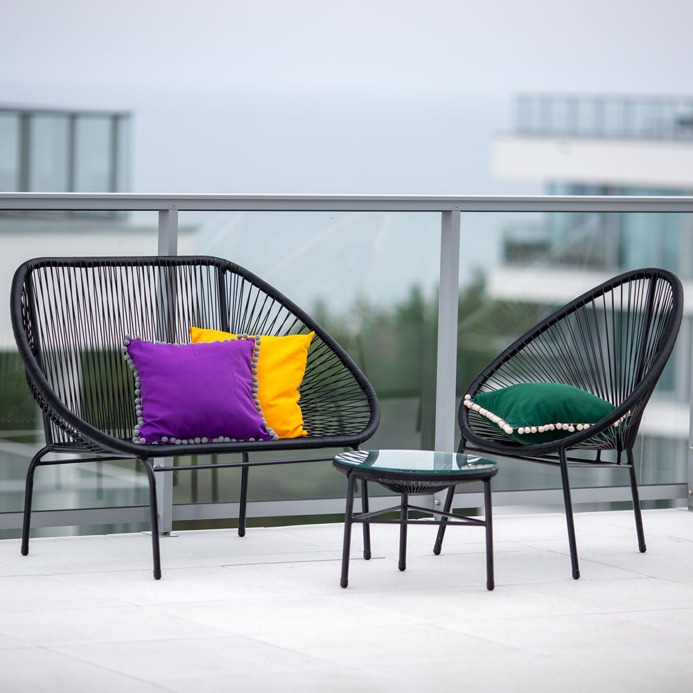 Mesa de centro Arthur antracita 50 cm PATIO