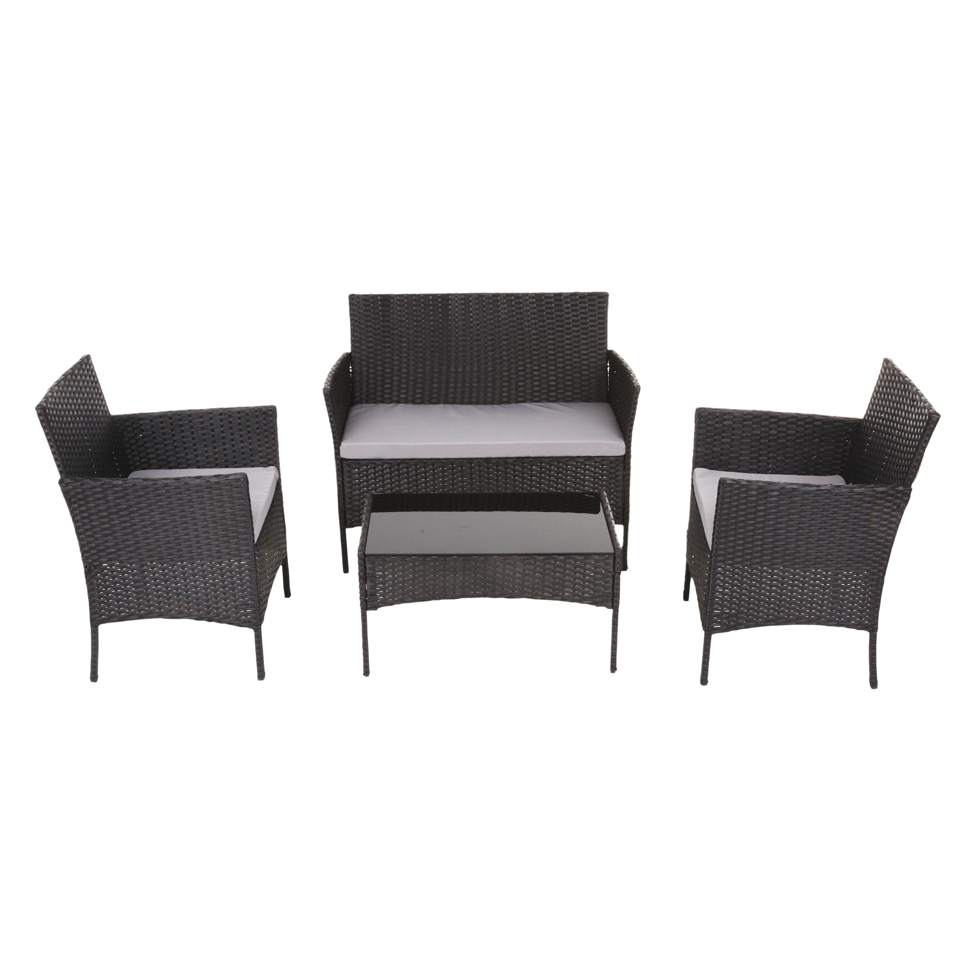 Set di mobili da giardino Edwige nero PATIO