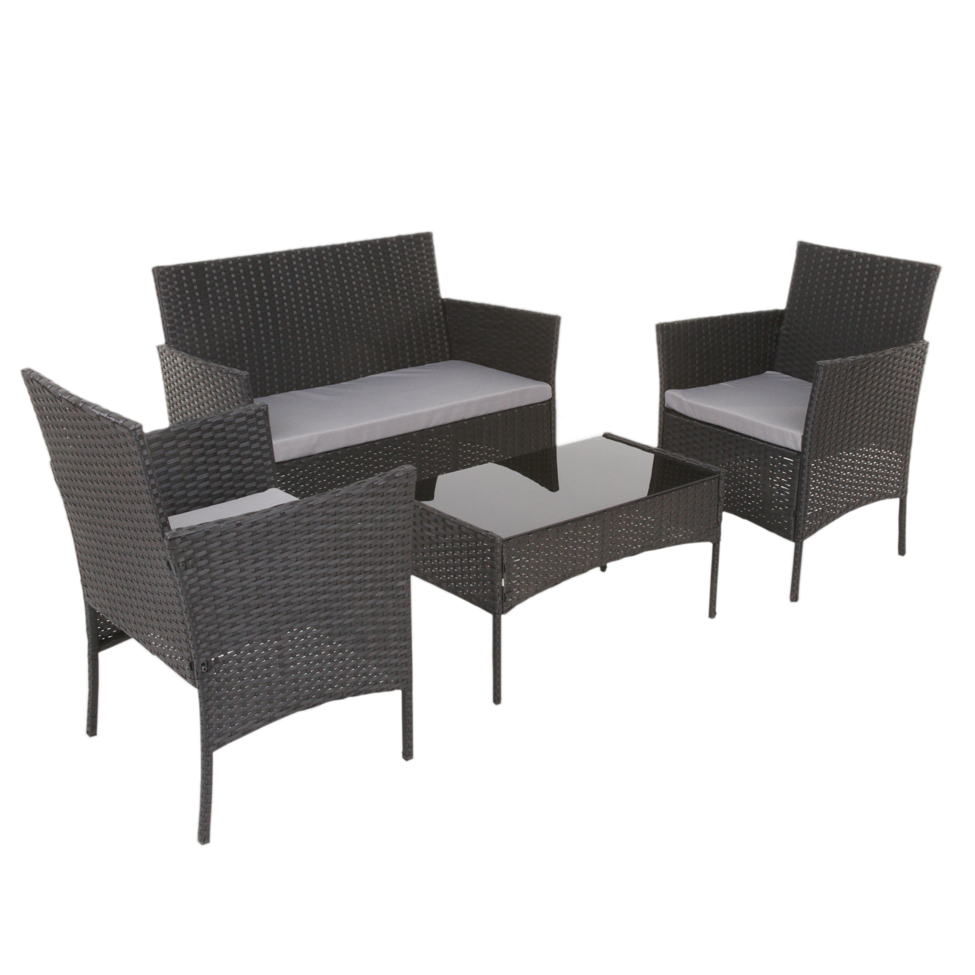 Set di mobili da giardino Edwige nero PATIO