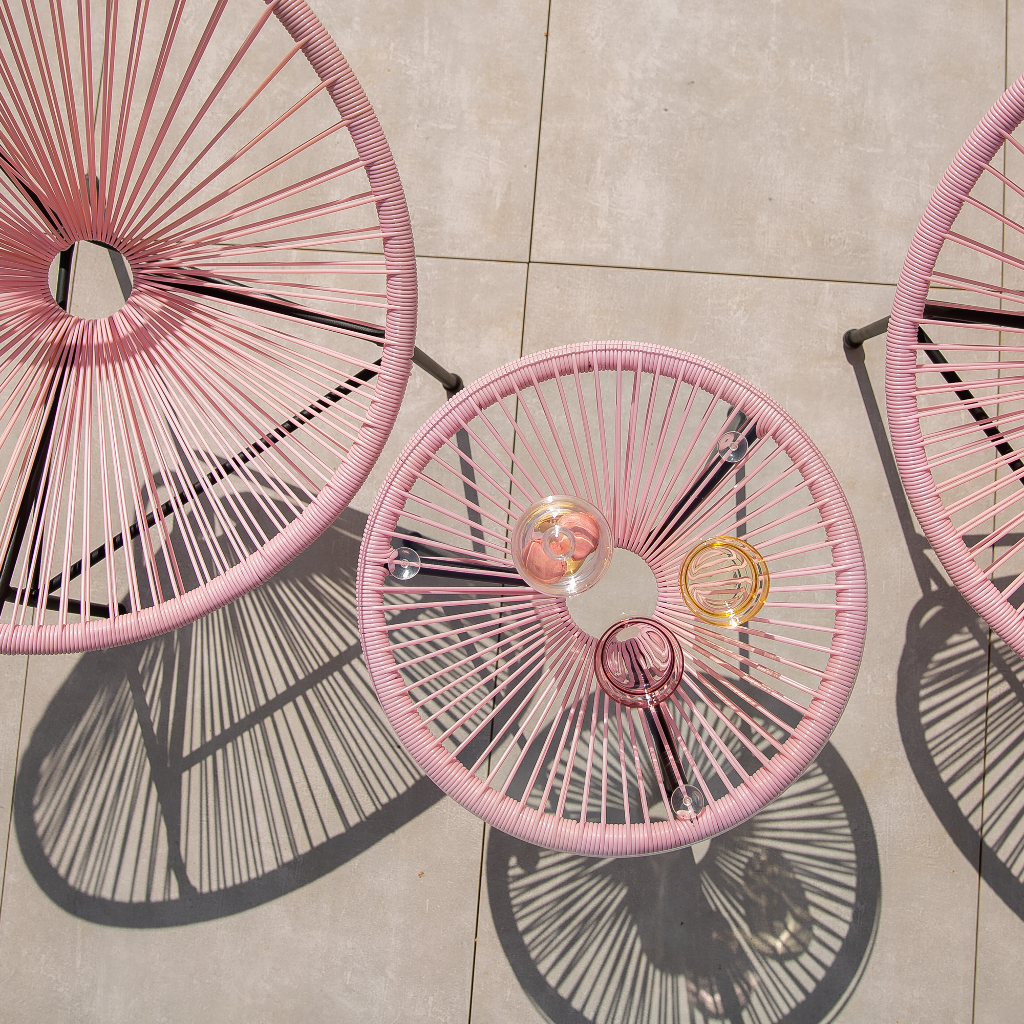 Zestaw mebli ogrodowych Arthur różowy PATIO