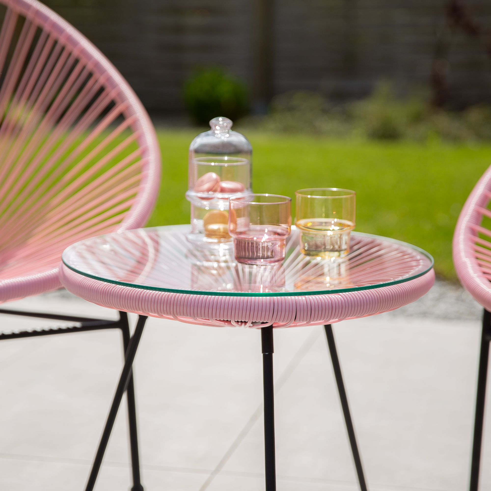 Zestaw mebli ogrodowych Arthur różowy PATIO