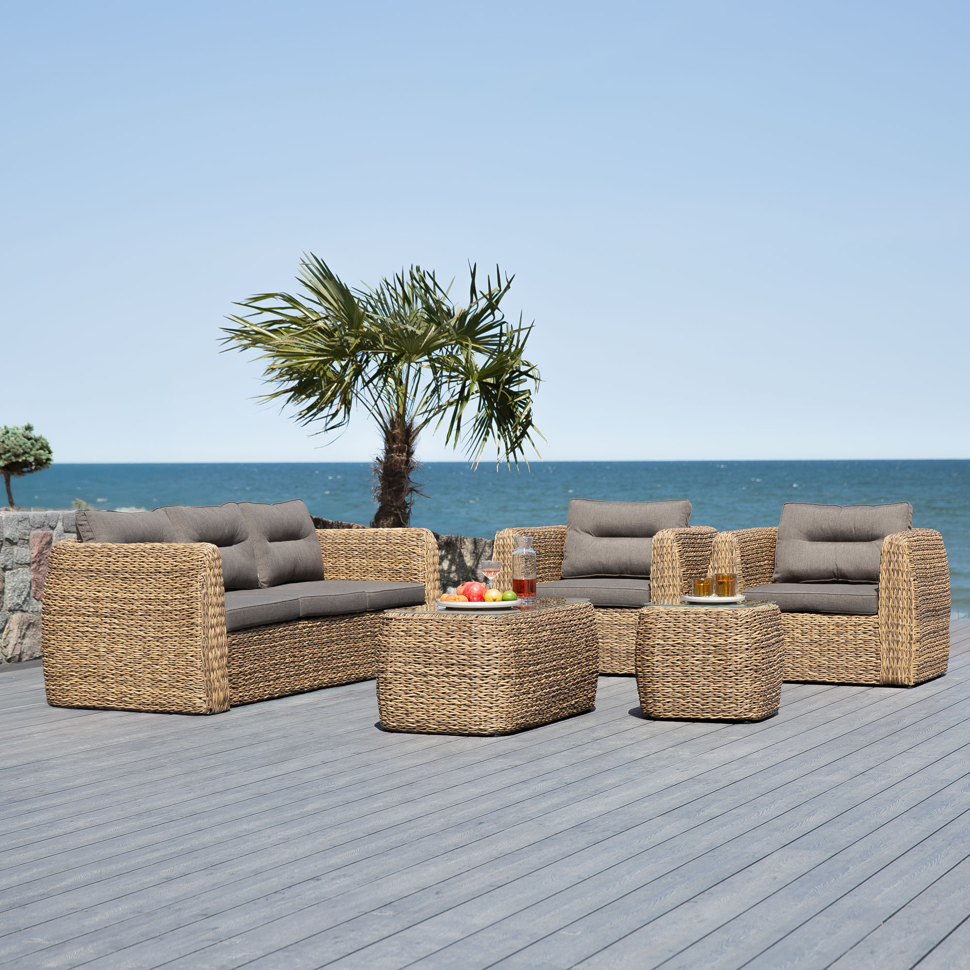 Souprava zahradního nábytku z technorattanu  Annabelle Cappuccino PATIO