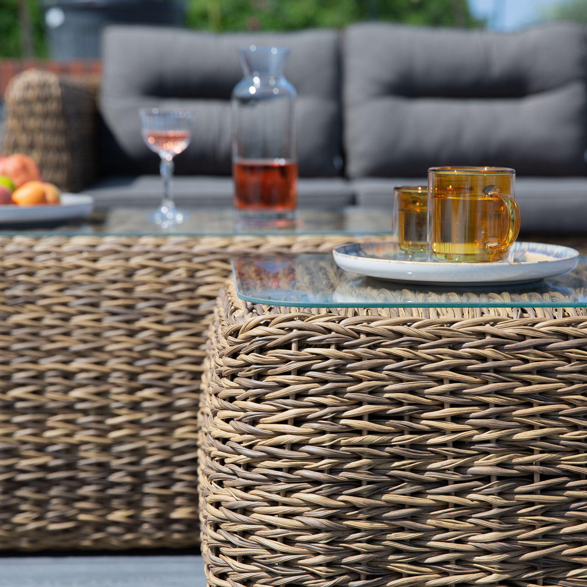Súprava záhradného nábytku z technorattanu  Annabelle Cappuccino PATIO