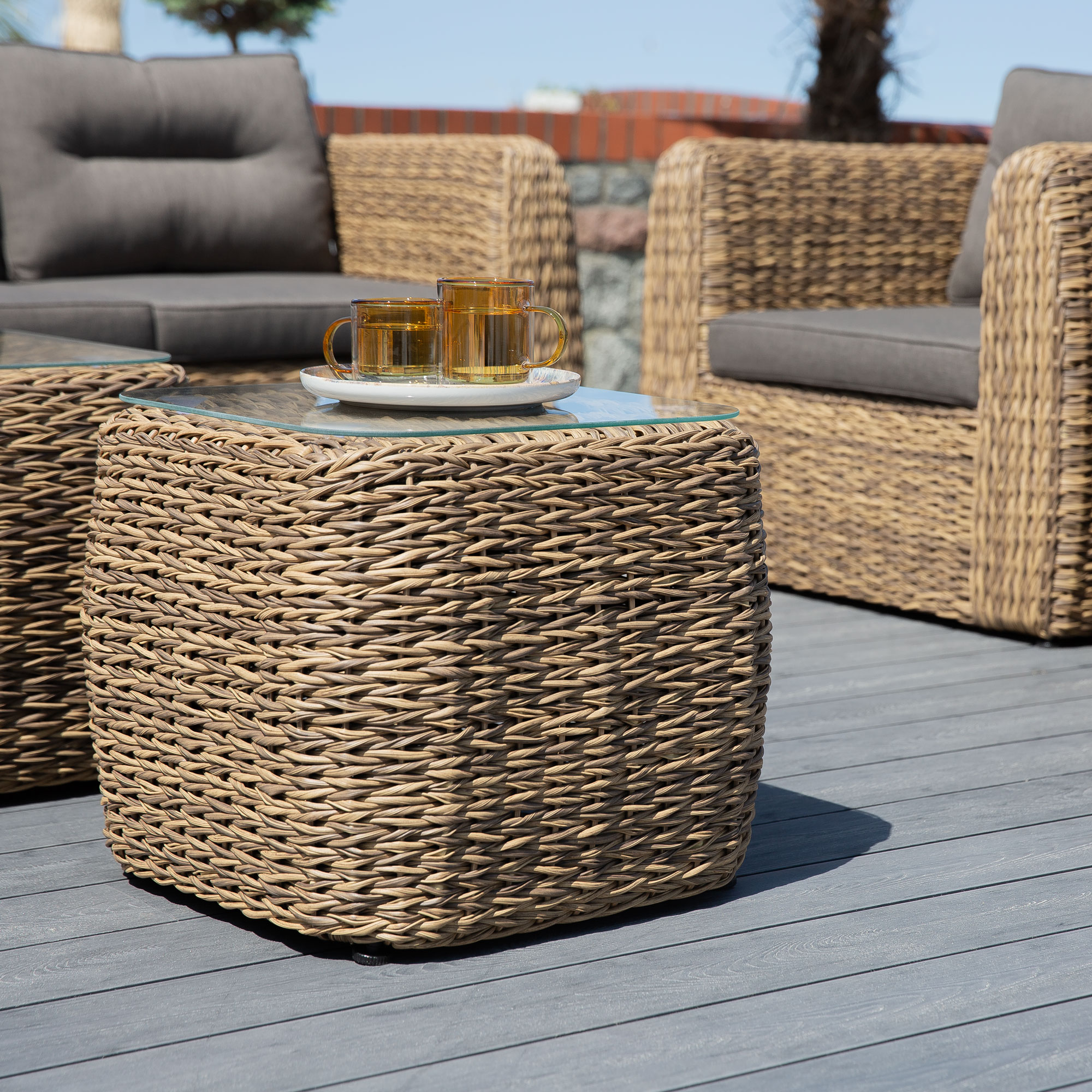 Súprava záhradného nábytku z technorattanu  Annabelle Cappuccino PATIO