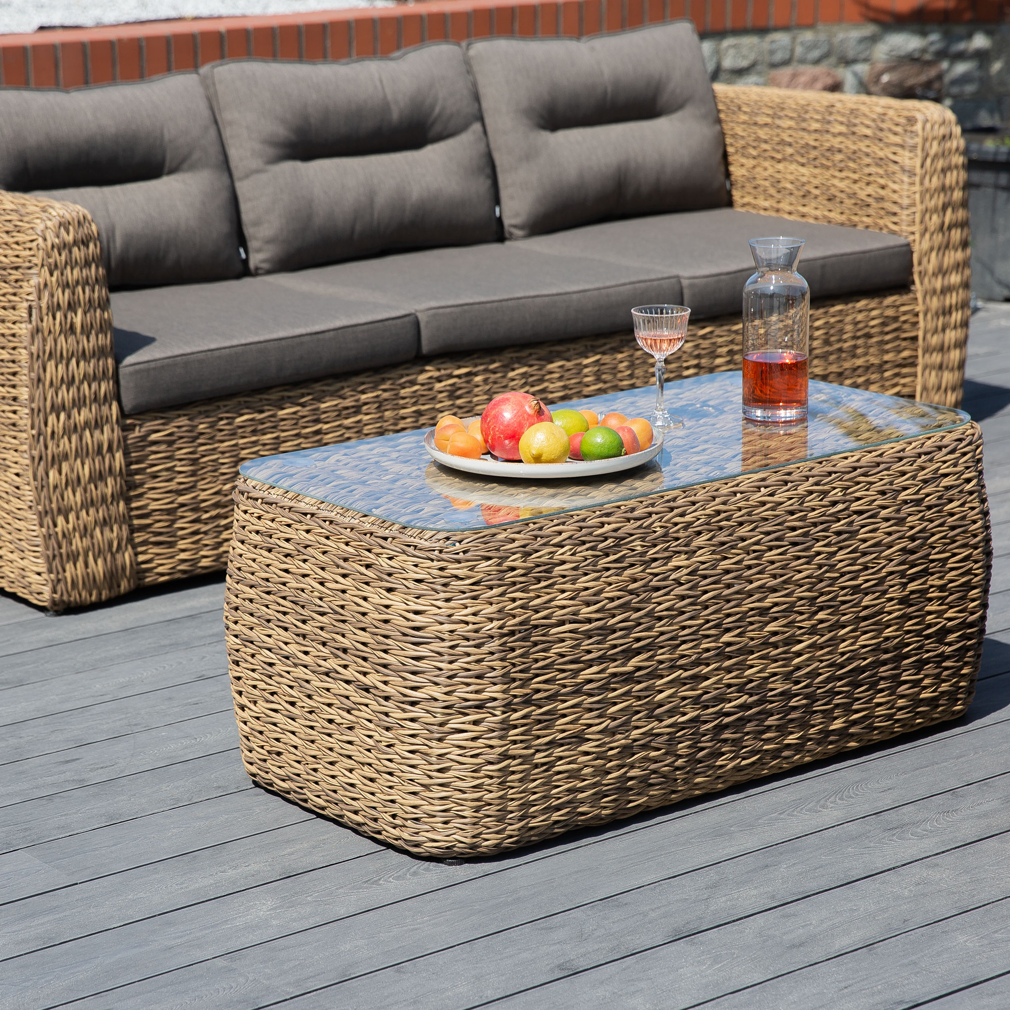 Súprava záhradného nábytku z technorattanu  Annabelle Cappuccino PATIO