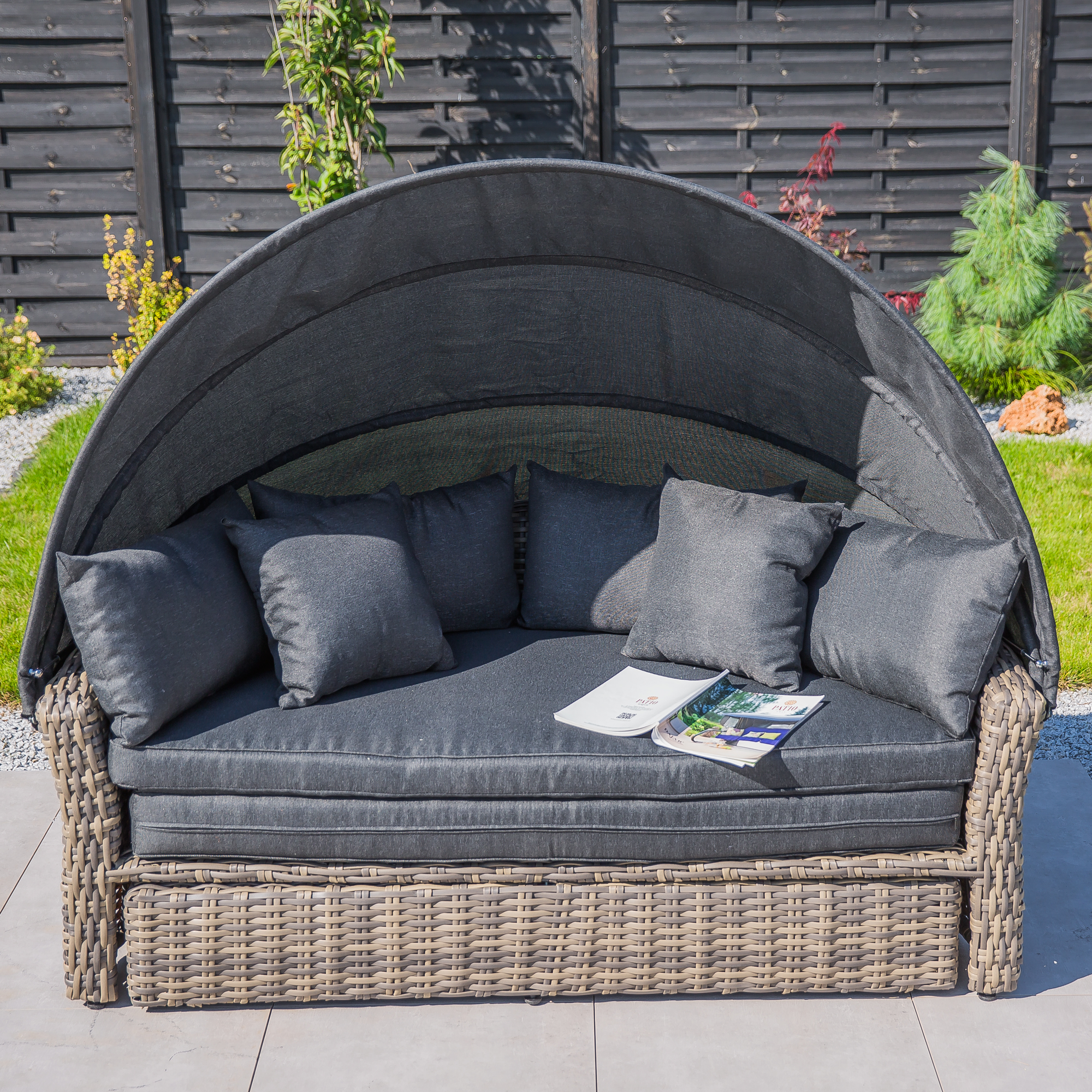 Łóżko ogrodowe z baldachimem Gustave PATIO II GAT