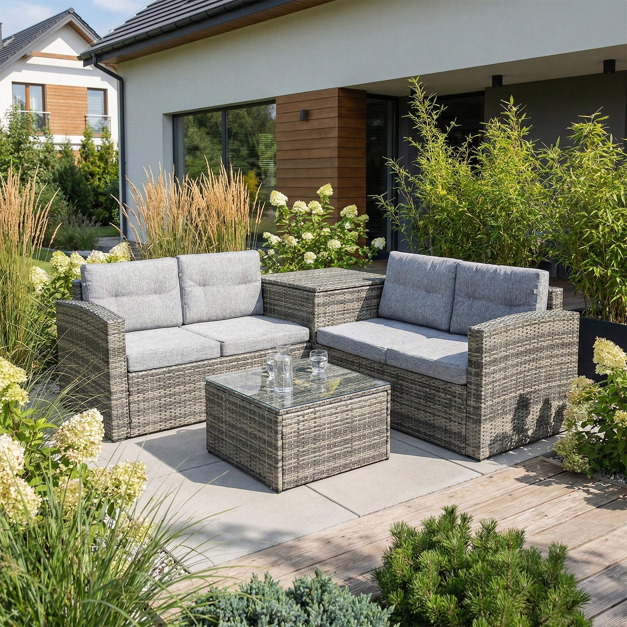 Conjunto de muebles de jardín Florence grey PATIO