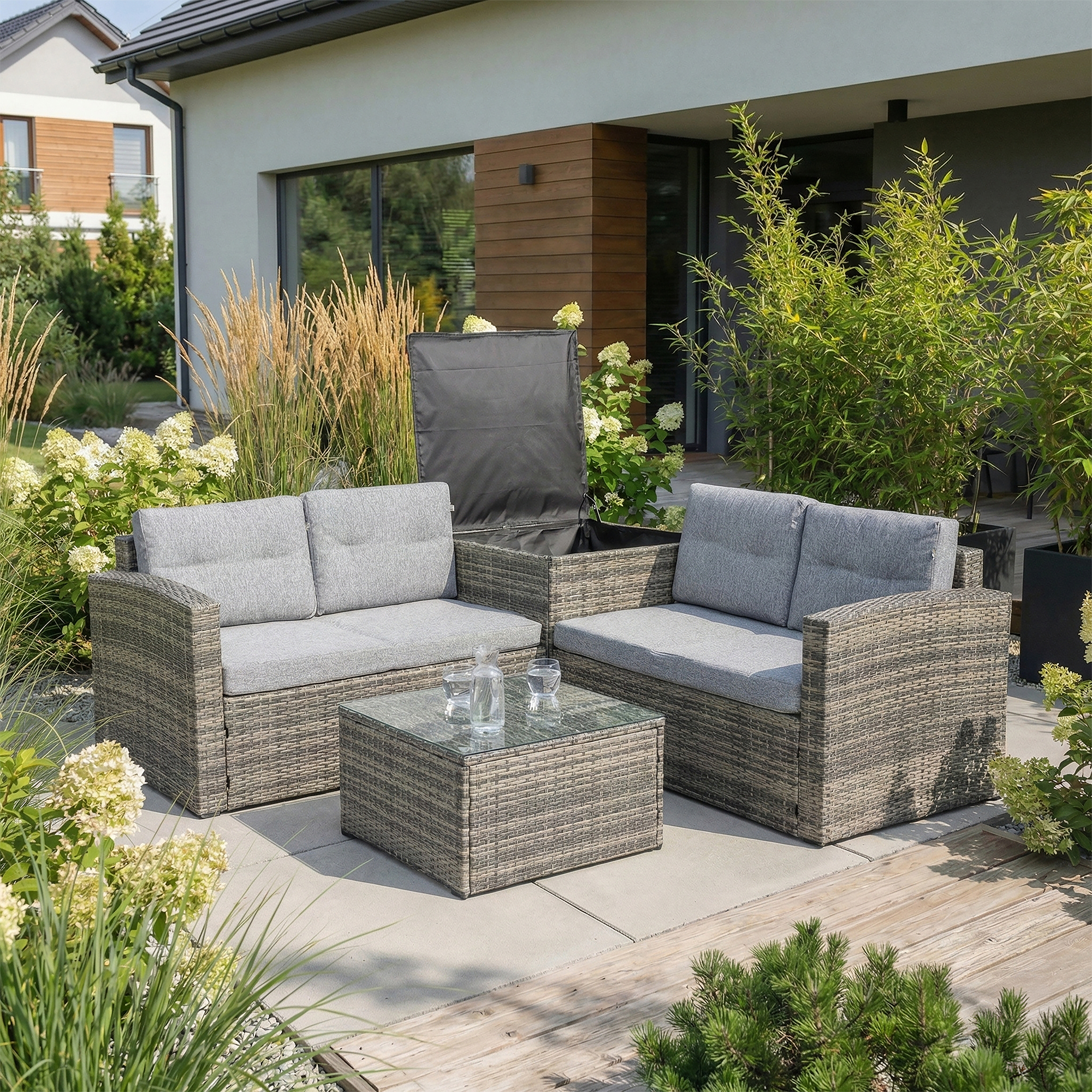 Conjunto de muebles de jardín Florence grey PATIO