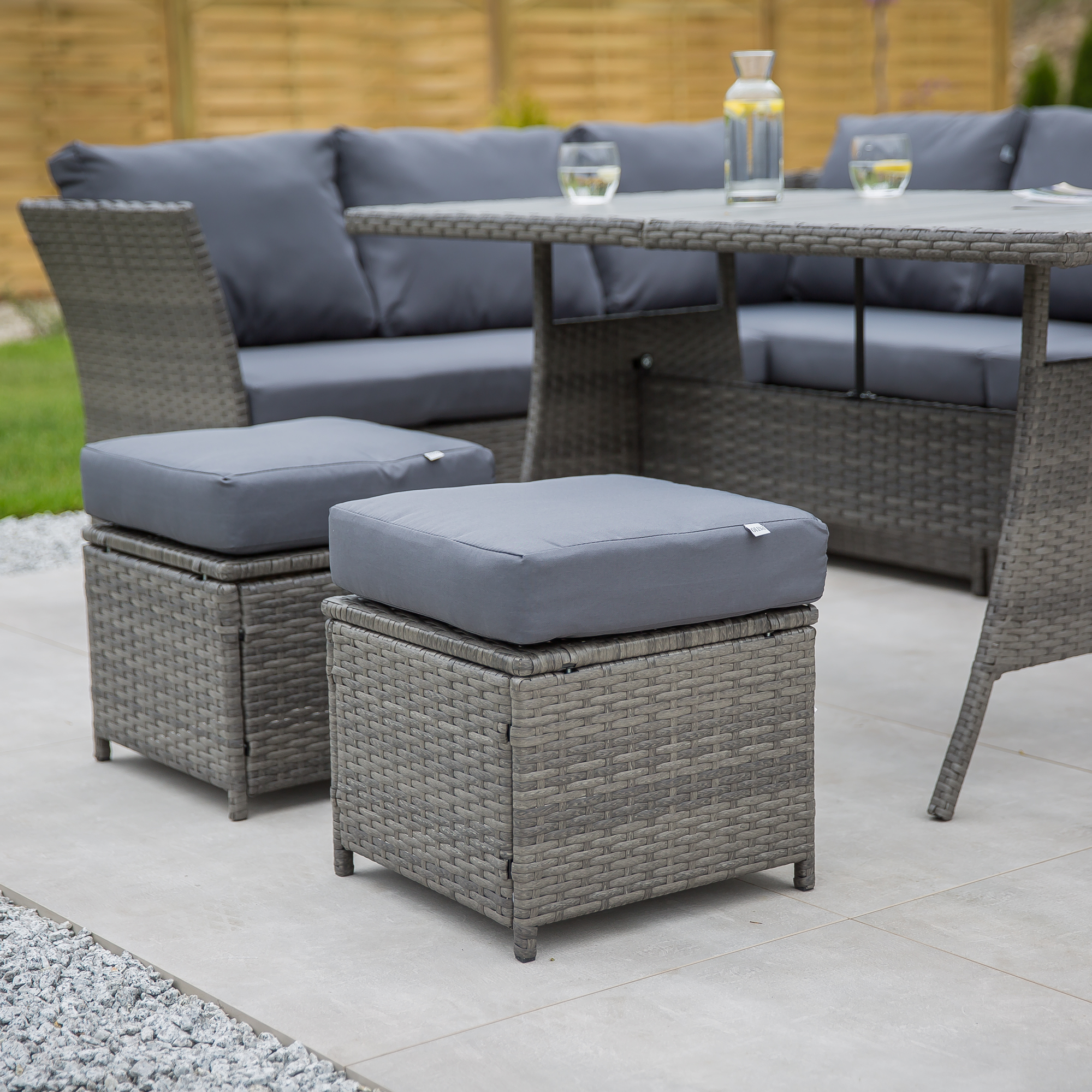 Souprava zahradního nábytku z technorattanu Gabrielle Ash PATIO