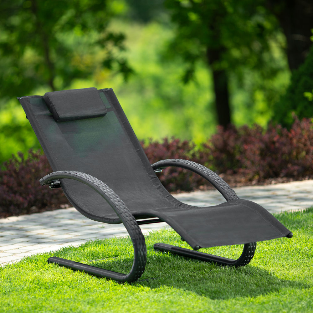 Zahradní lehátko Valery Antracit PATIO