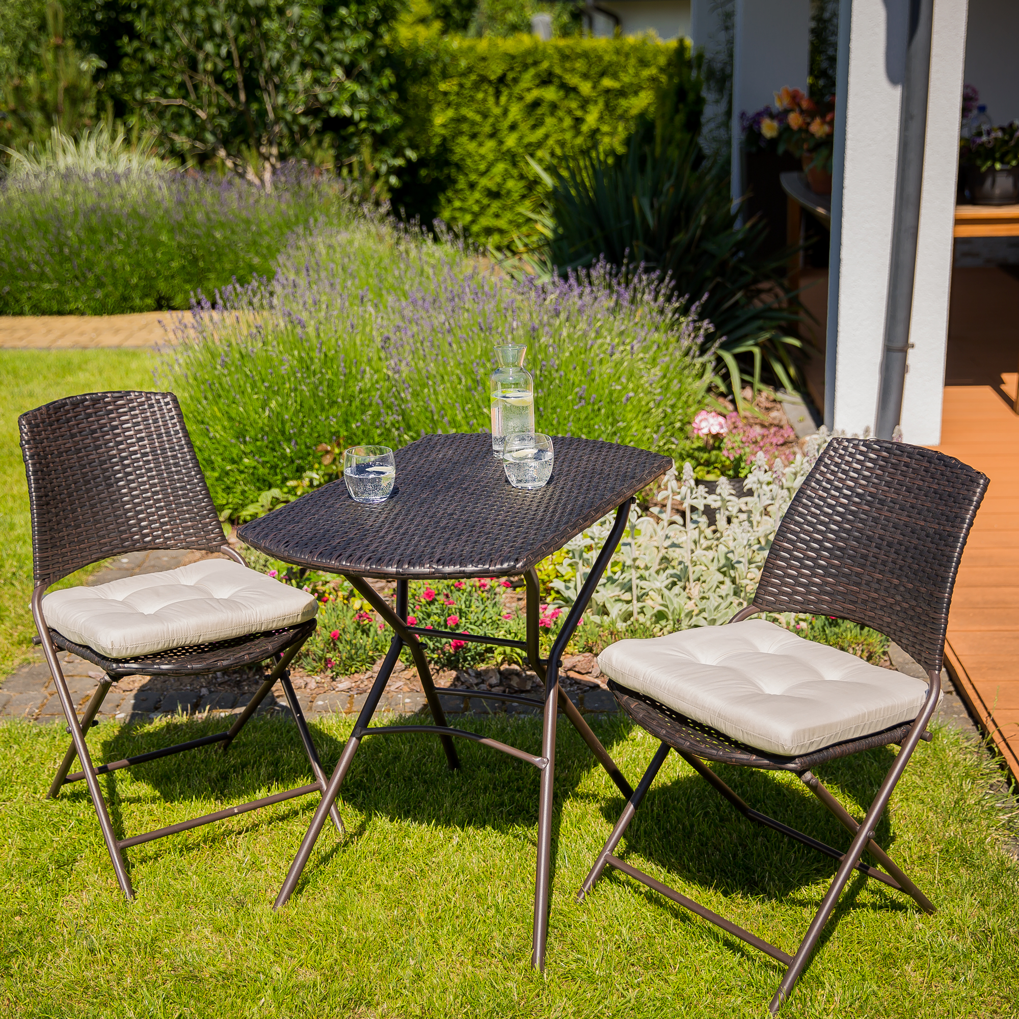 Souprava nábytku z technorattanu Austin Wenge PATIO
