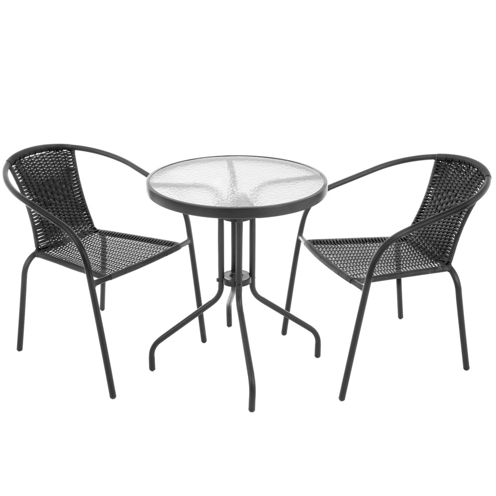Fotoliu Bistro Plus negru PATIO