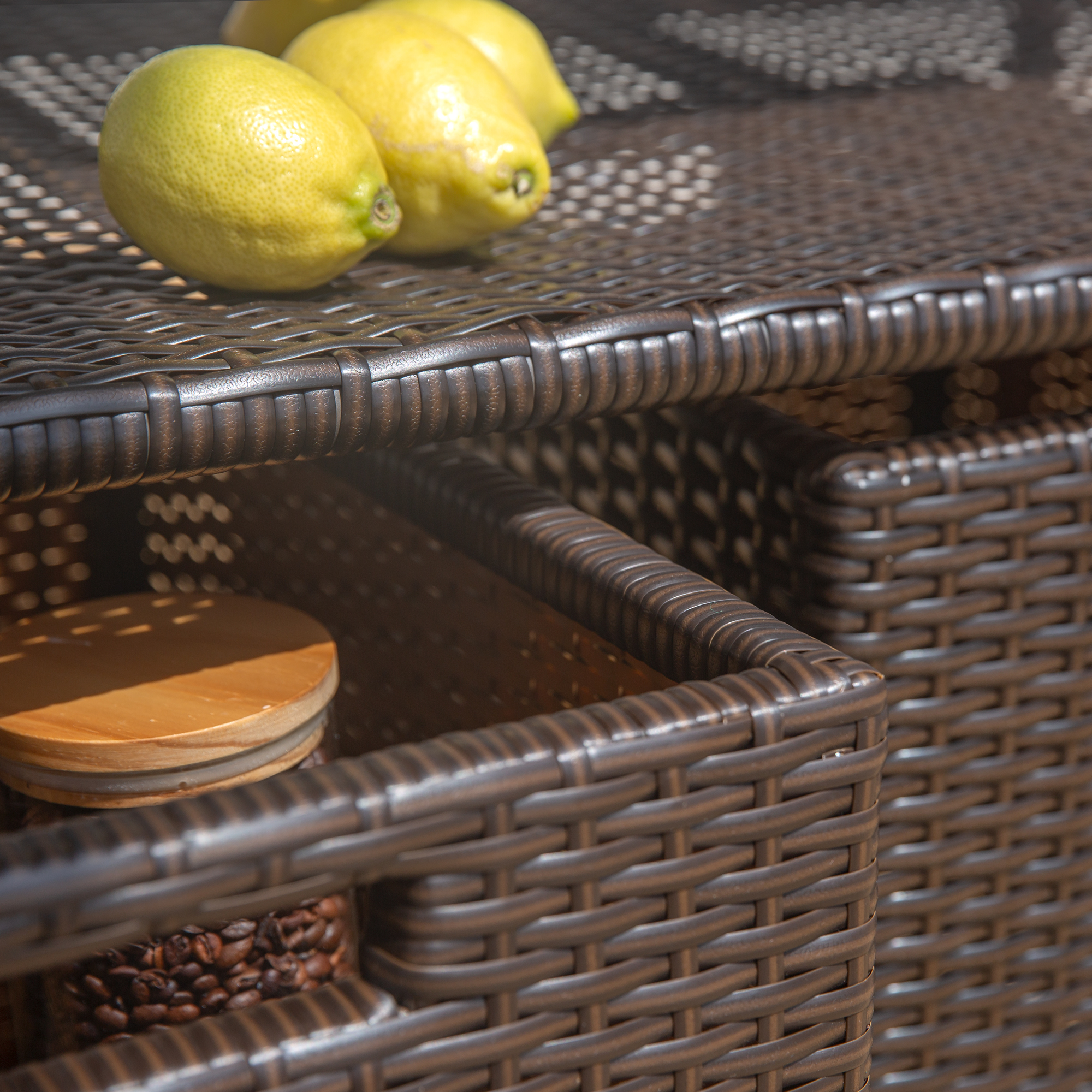 Bar da giardino di  resina sintetica wenge 132 x 91,5 x 61 cm PATIO