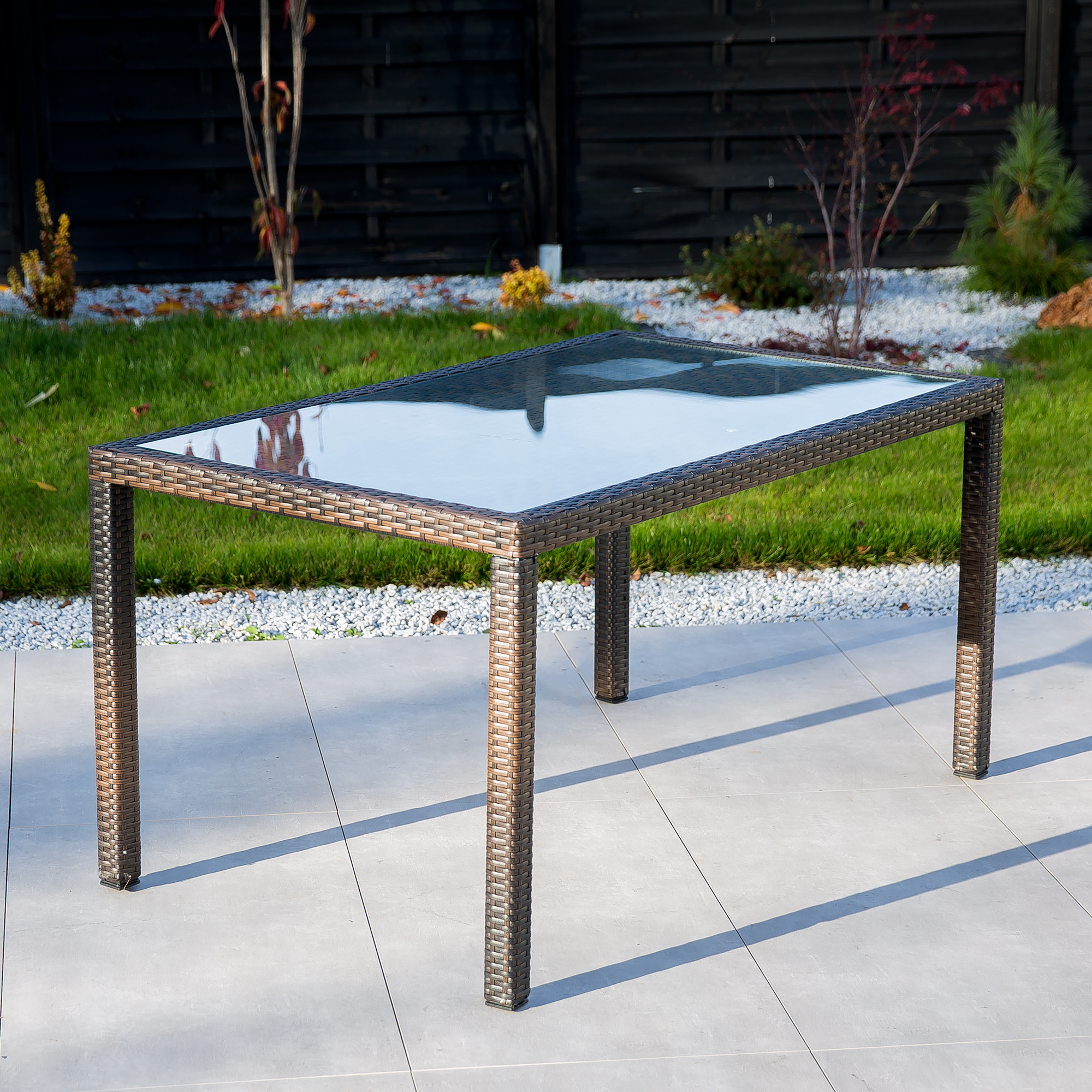 Masă Loretta 150 x 90 x 76 cm maro închis PATIO