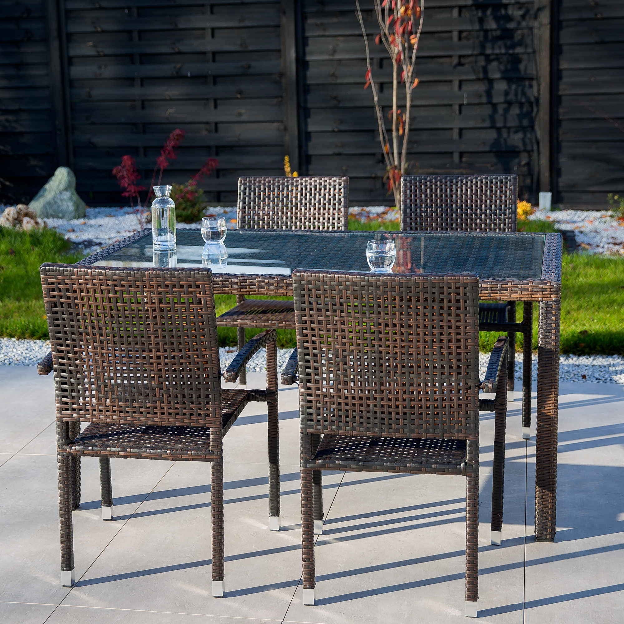 Masă Loretta 150 x 90 x 76 cm maro închis PATIO