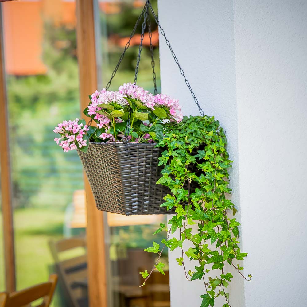 Sada 3 zahradních květináčů k zavěšení Black PATIO