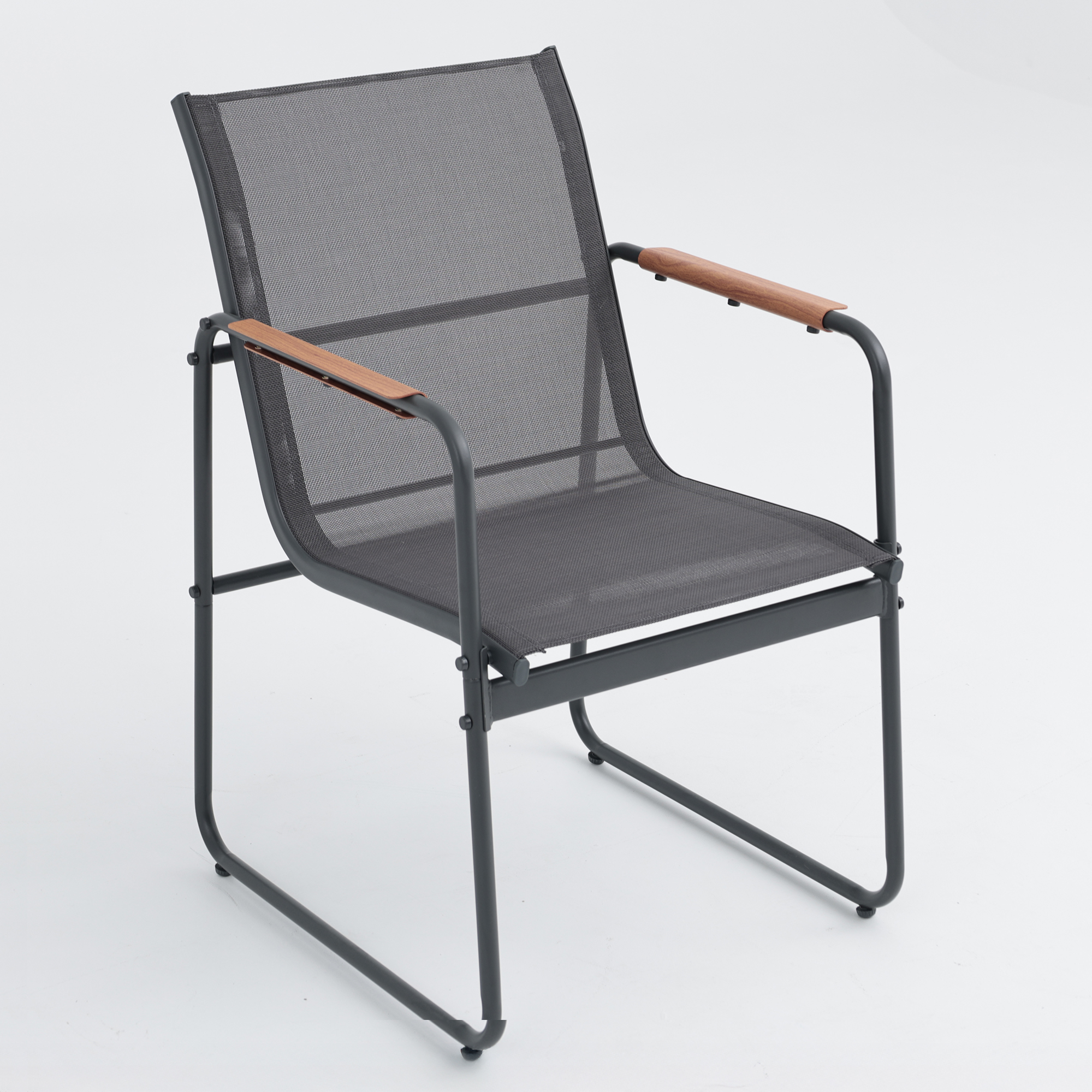 Zestaw mebli ogrodowych ze stołem Harlem antracyt PATIO