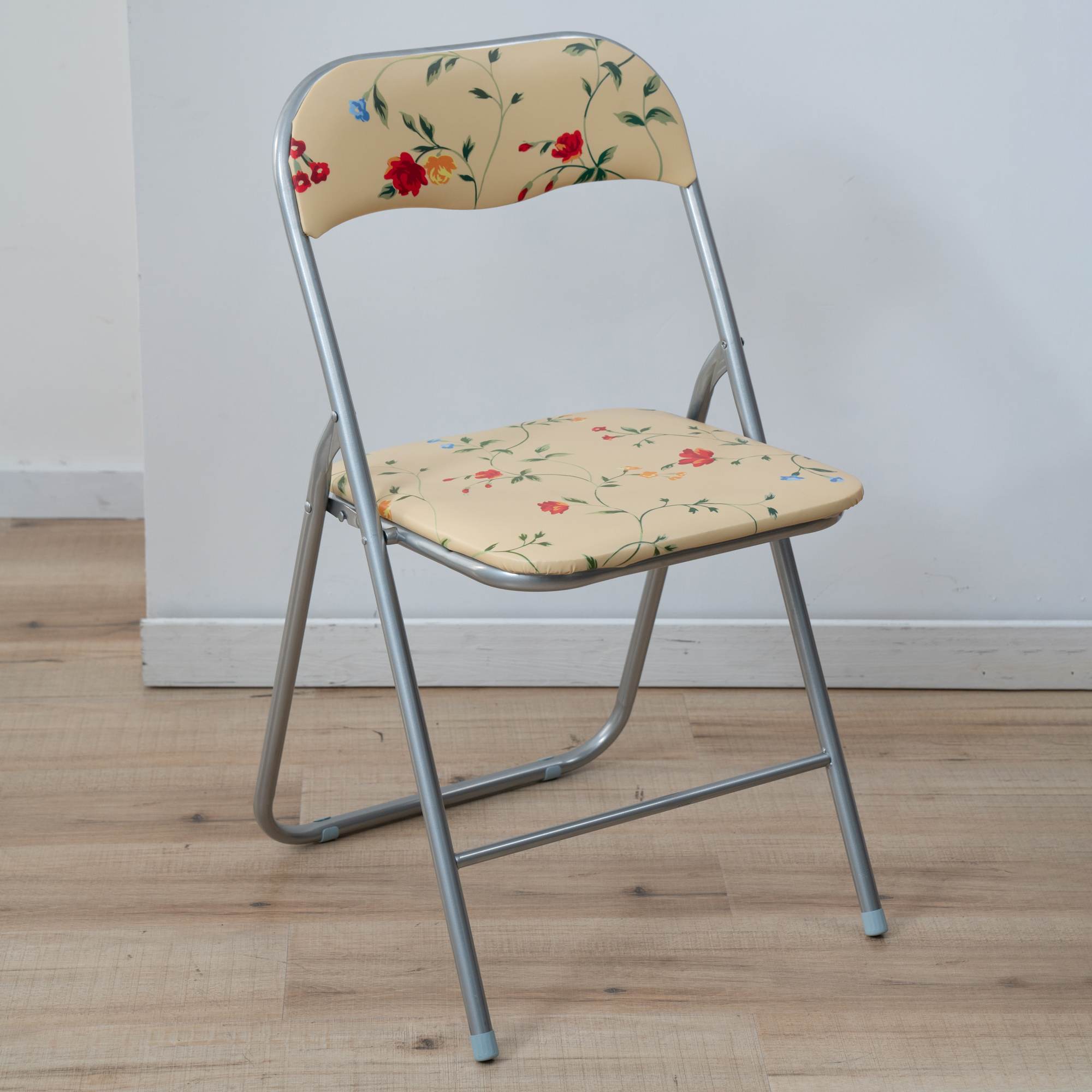Campingstol Flower Ecru 46,5 x 44 x 78 cm PATIO  